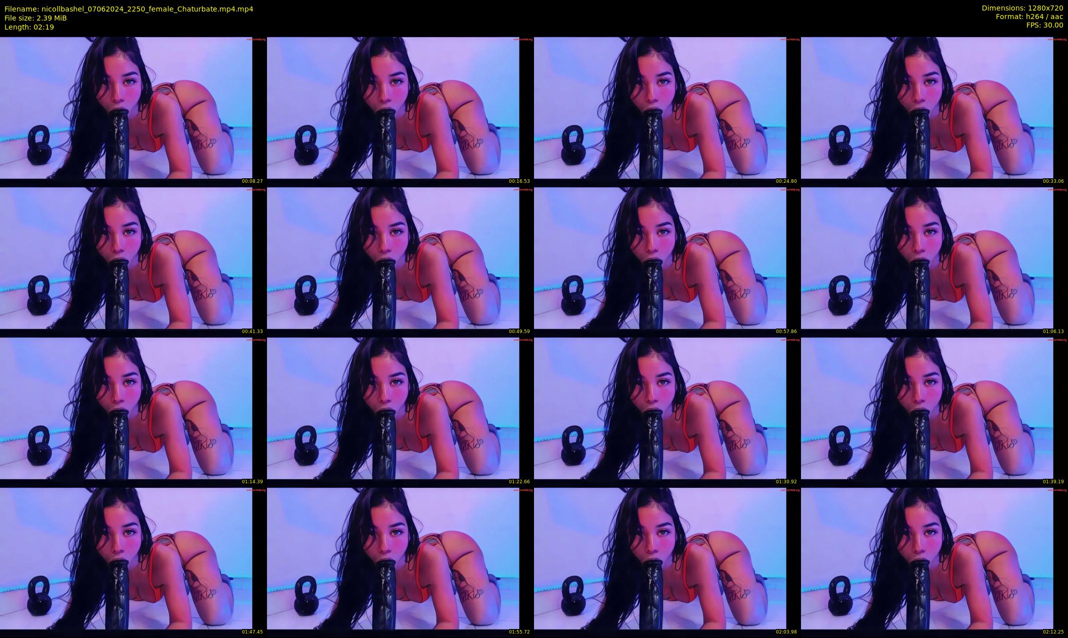 nicollbashel — 3 minute Chaturbate female cam show recording, 720p, Jun 7, 2024
