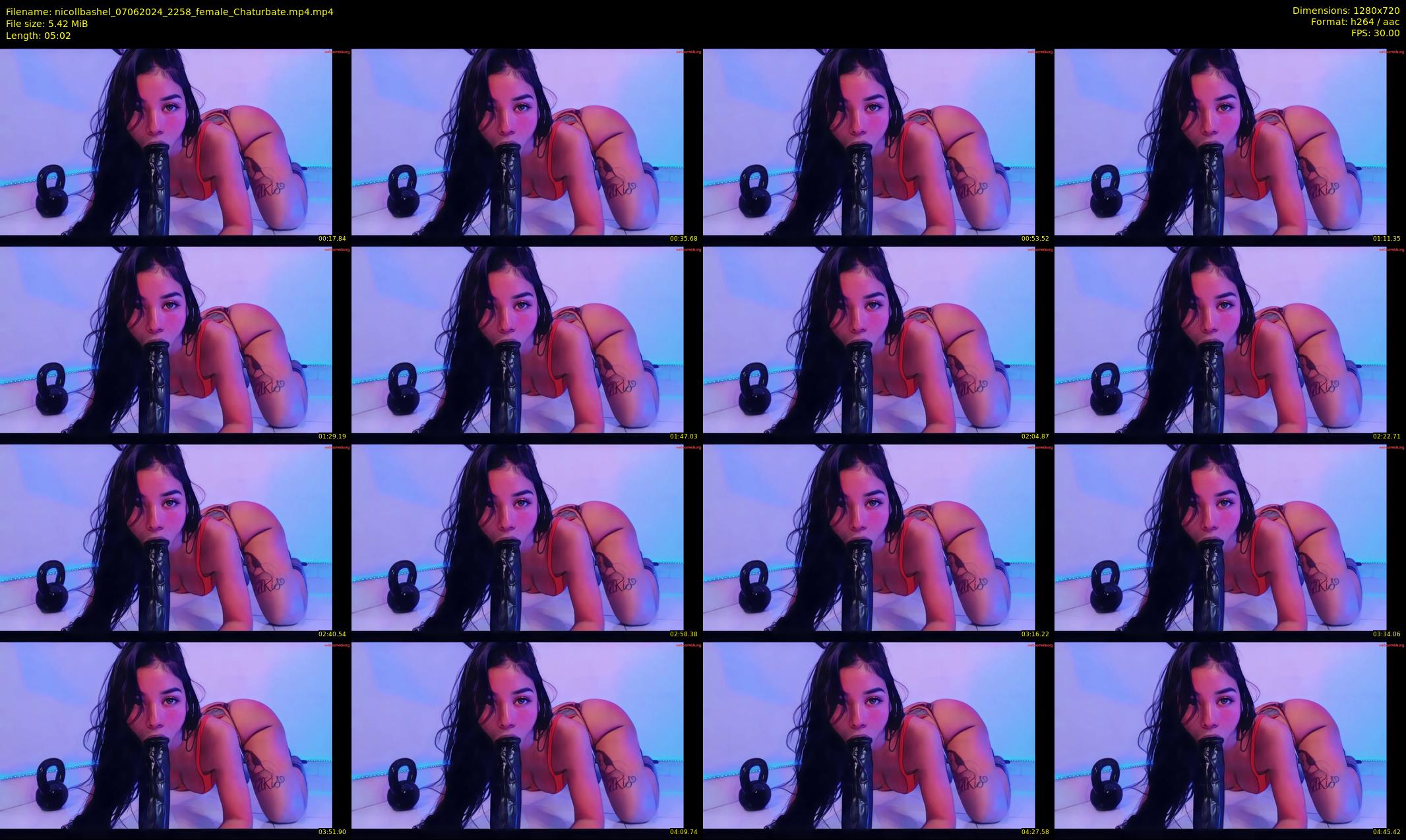 nicollbashel — 6 minute Chaturbate female cam show recording, 720p, Jun 7, 2024