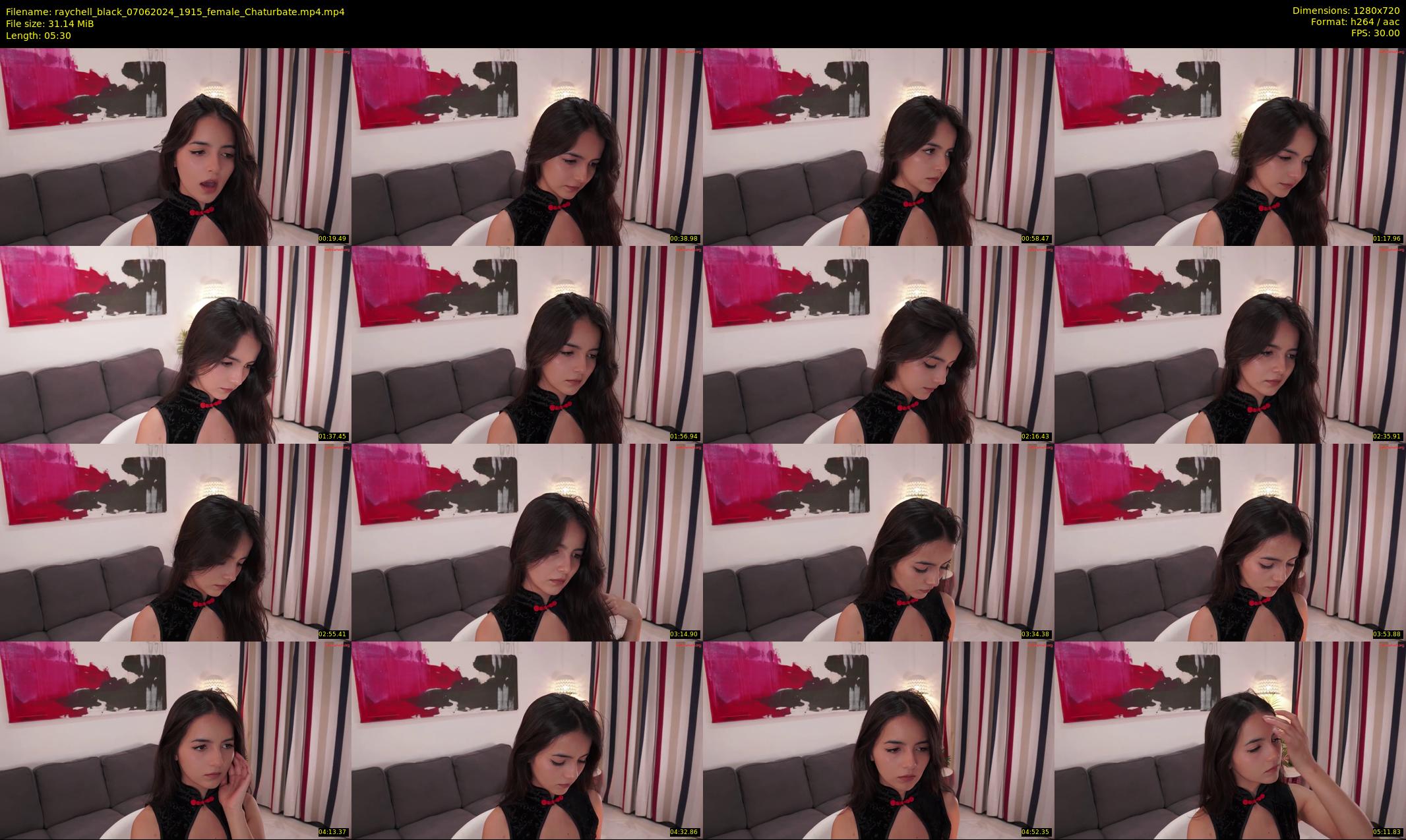 raychell_black — 6 minute Chaturbate female cam show recording, 720p, Jun 7, 2024