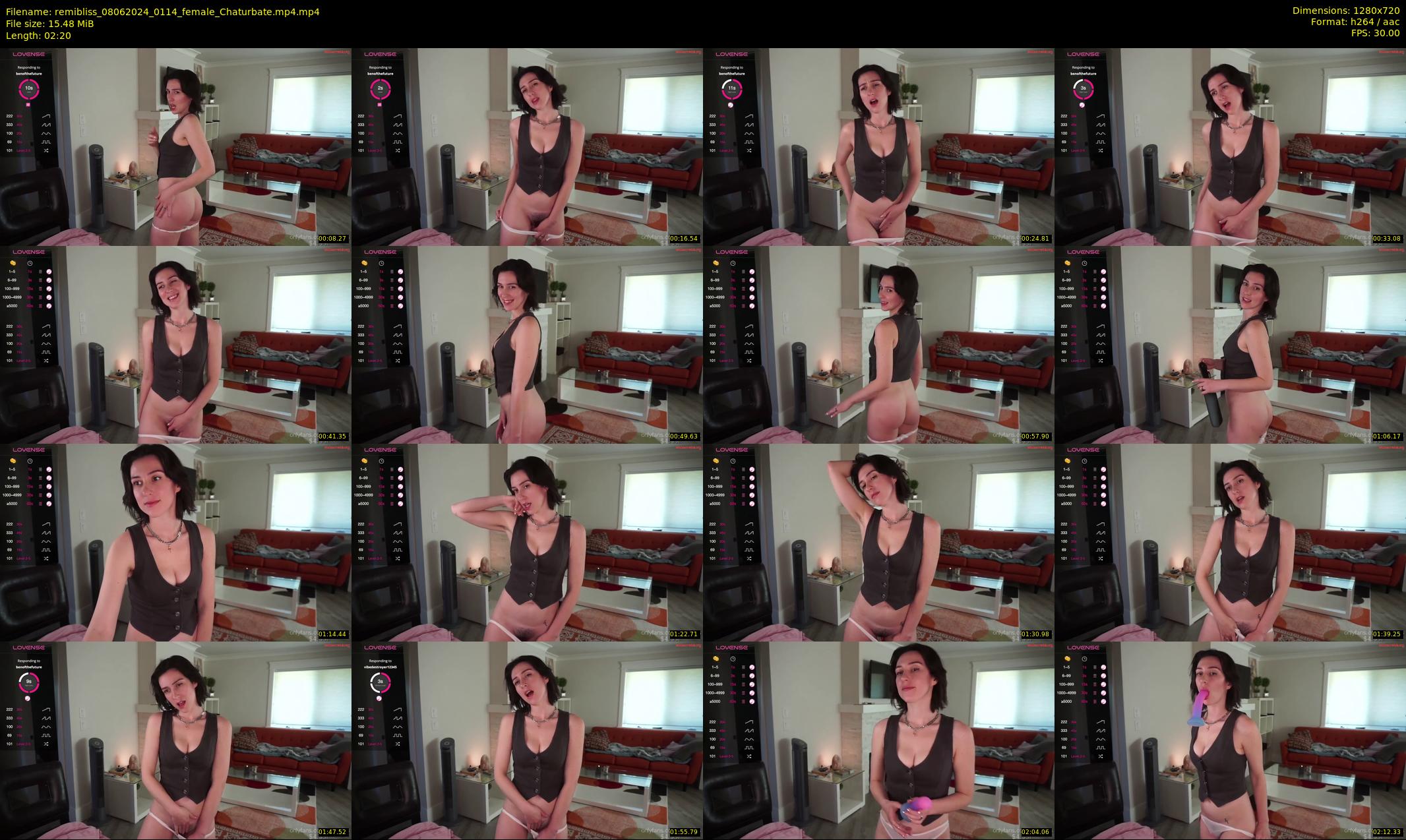 remibliss — 3 minute Chaturbate female cam show recording, 720p, Jun 8, 2024