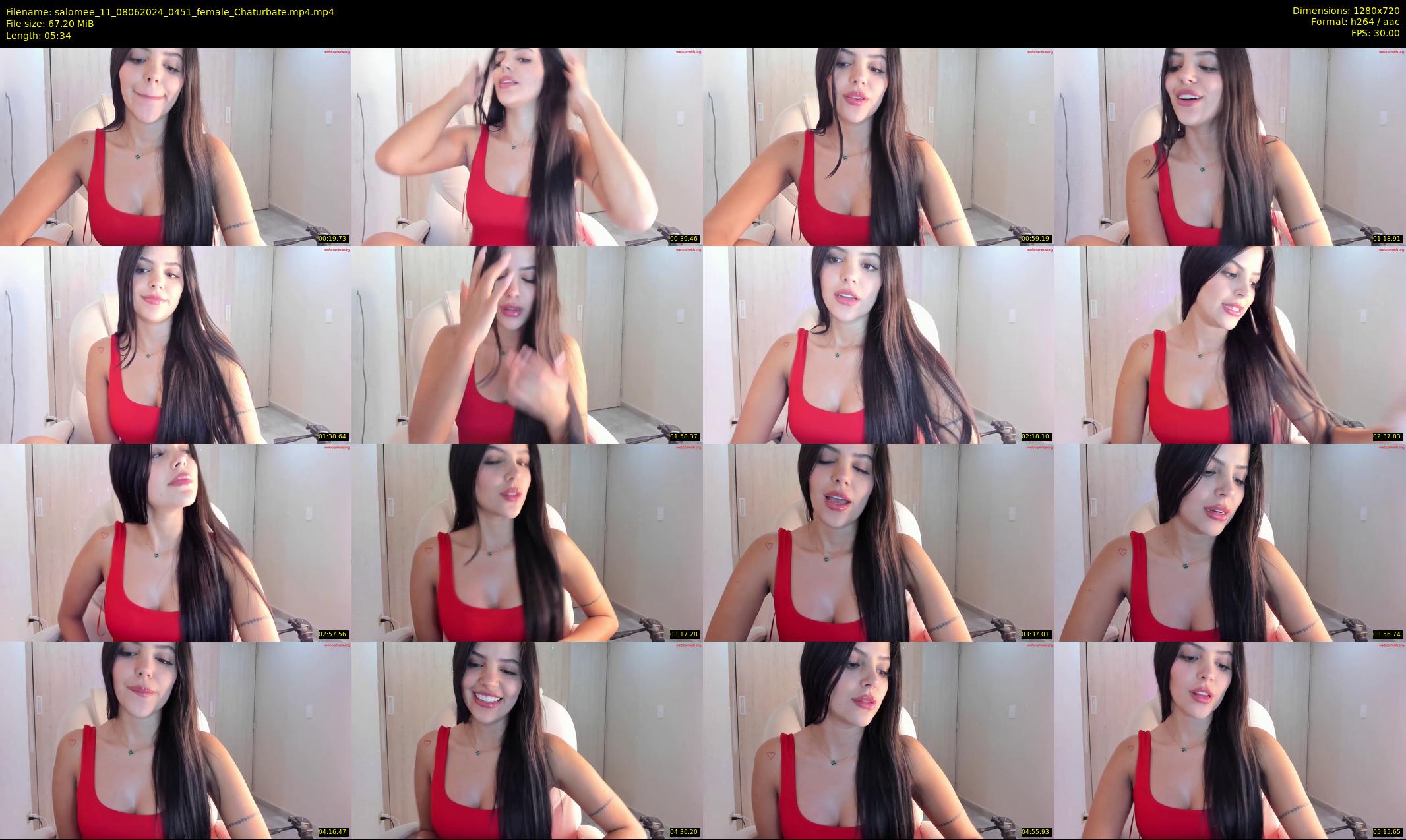 salomee_11 — 6 minute Chaturbate female cam show recording, 720p, Jun 8, 2024