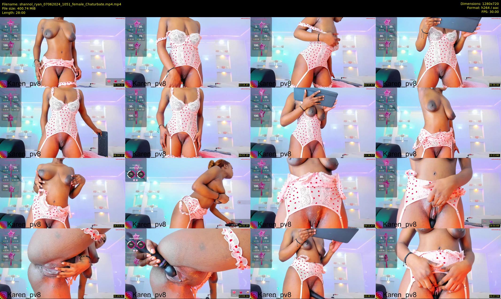 shannol_ryan — 28 minute Chaturbate female cam show recording, 720p, Jun 7, 2024
