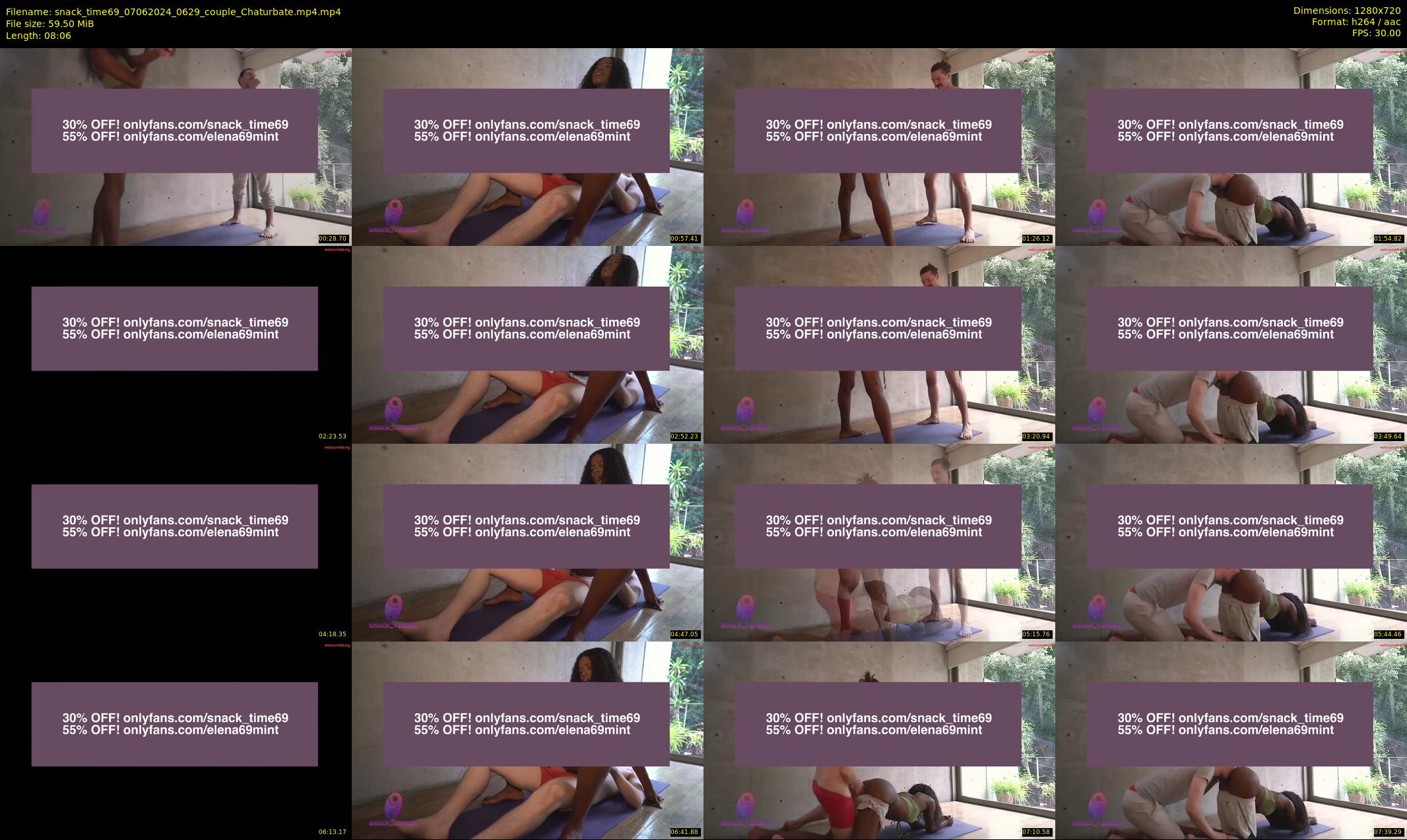 snack_time69 — 9 minute Chaturbate couple cam show recording, 720p, Jun 7, 2024
