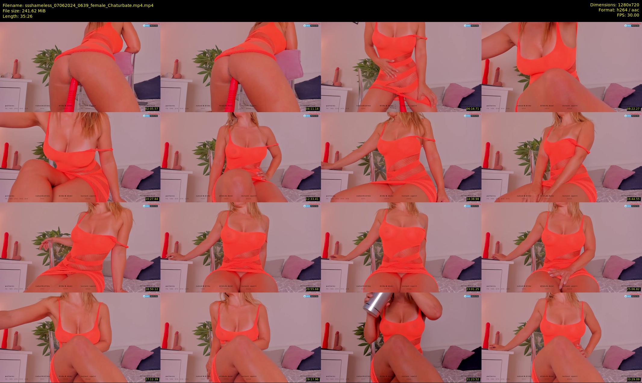 ssshameless — 36 minute Chaturbate female cam show recording, 720p, Jun 7, 2024