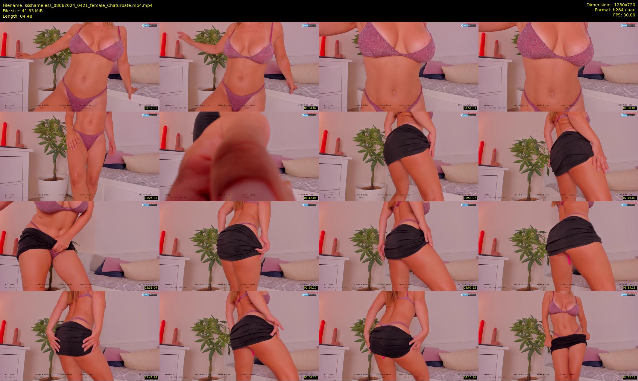 ssshameless — 5 minute Chaturbate female cam show recording, 720p, Jun 8, 2024