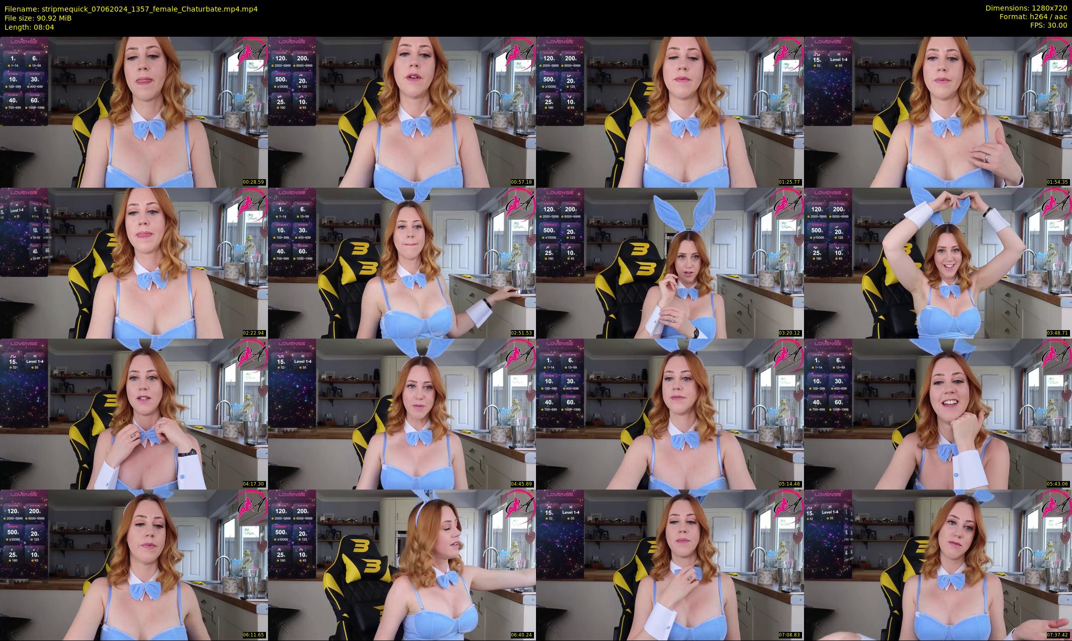 stripmequick — 9 minute Chaturbate female cam show recording, 720p, Jun 7, 2024