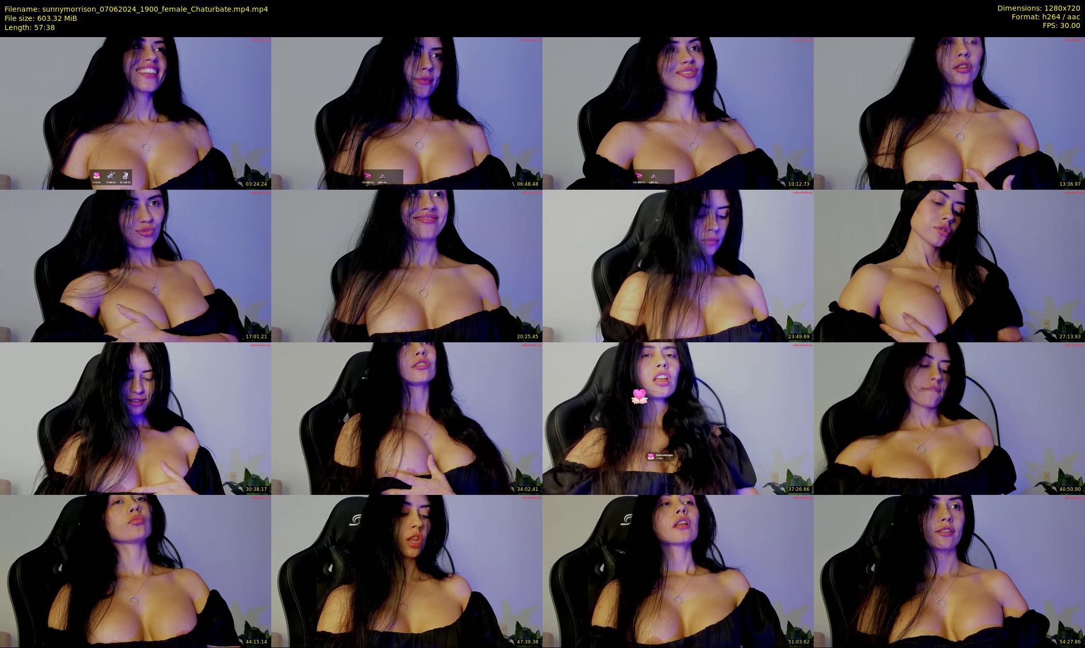 sunnymorrison — 58 minute Chaturbate female cam show recording, 720p, Jun 7, 2024