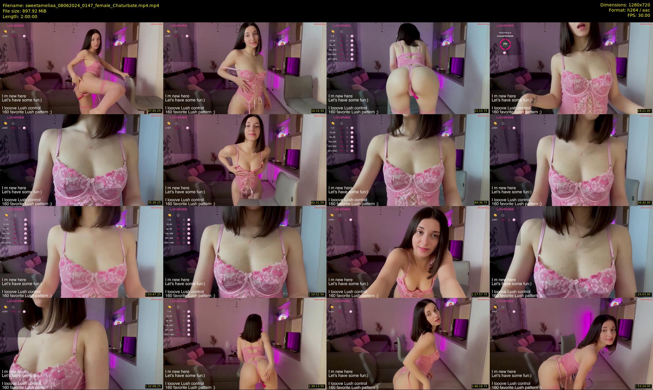 sweetameliaa — 120 minute Chaturbate female cam show recording, 720p, Jun 8, 2024