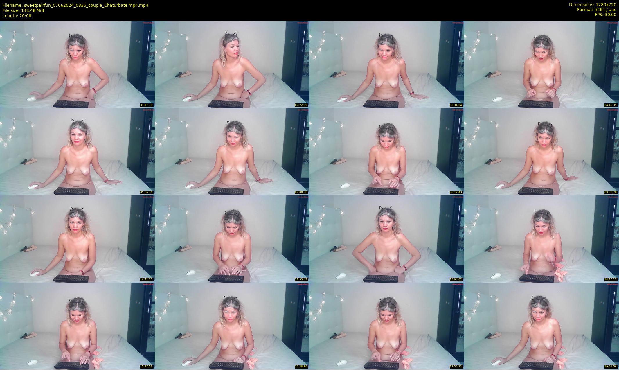 sweetpairfun — 21 minute Chaturbate couple cam show recording, 720p, Jun 7, 2024