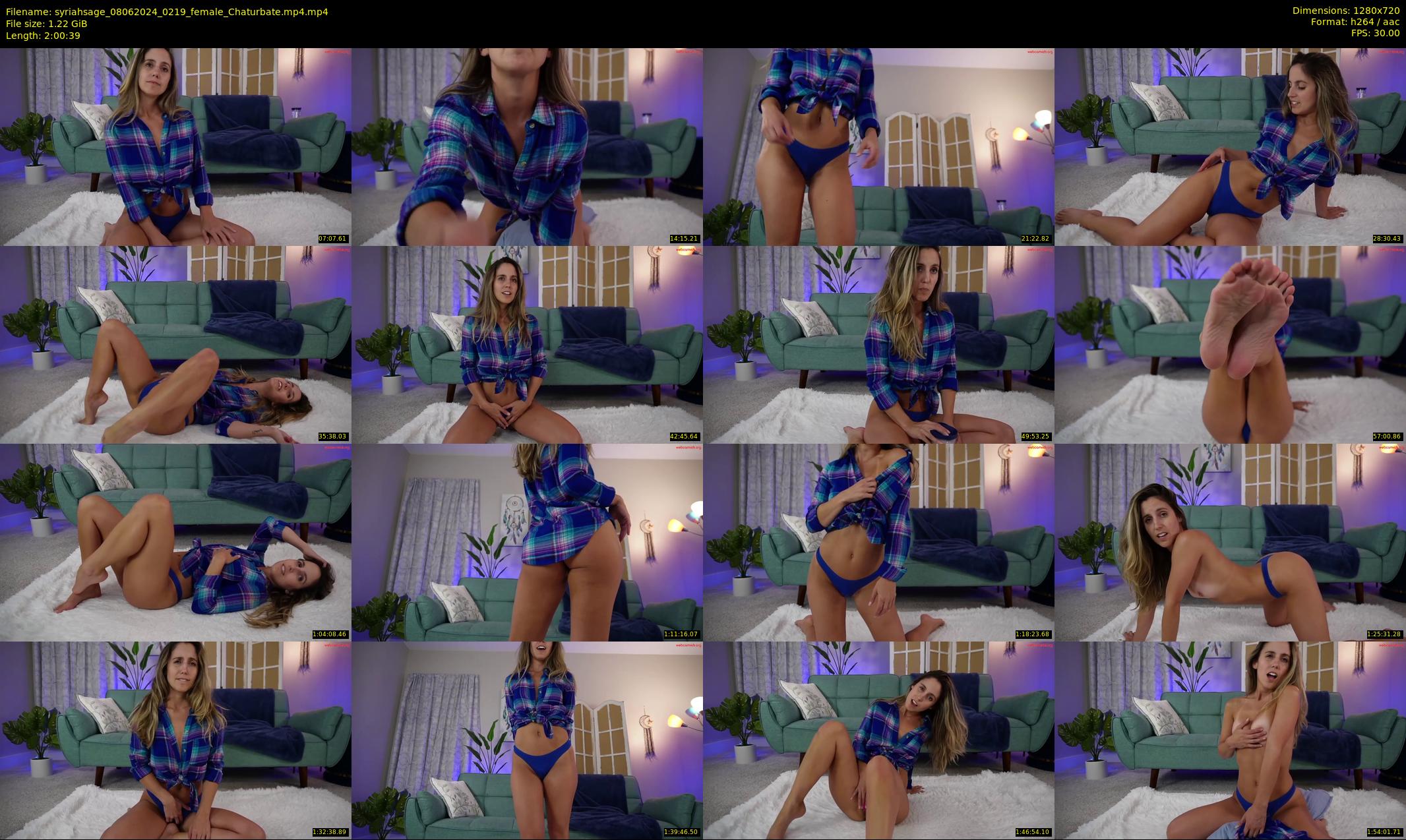 syriahsage — 121 minute Chaturbate female cam show recording, 720p, Jun 8, 2024