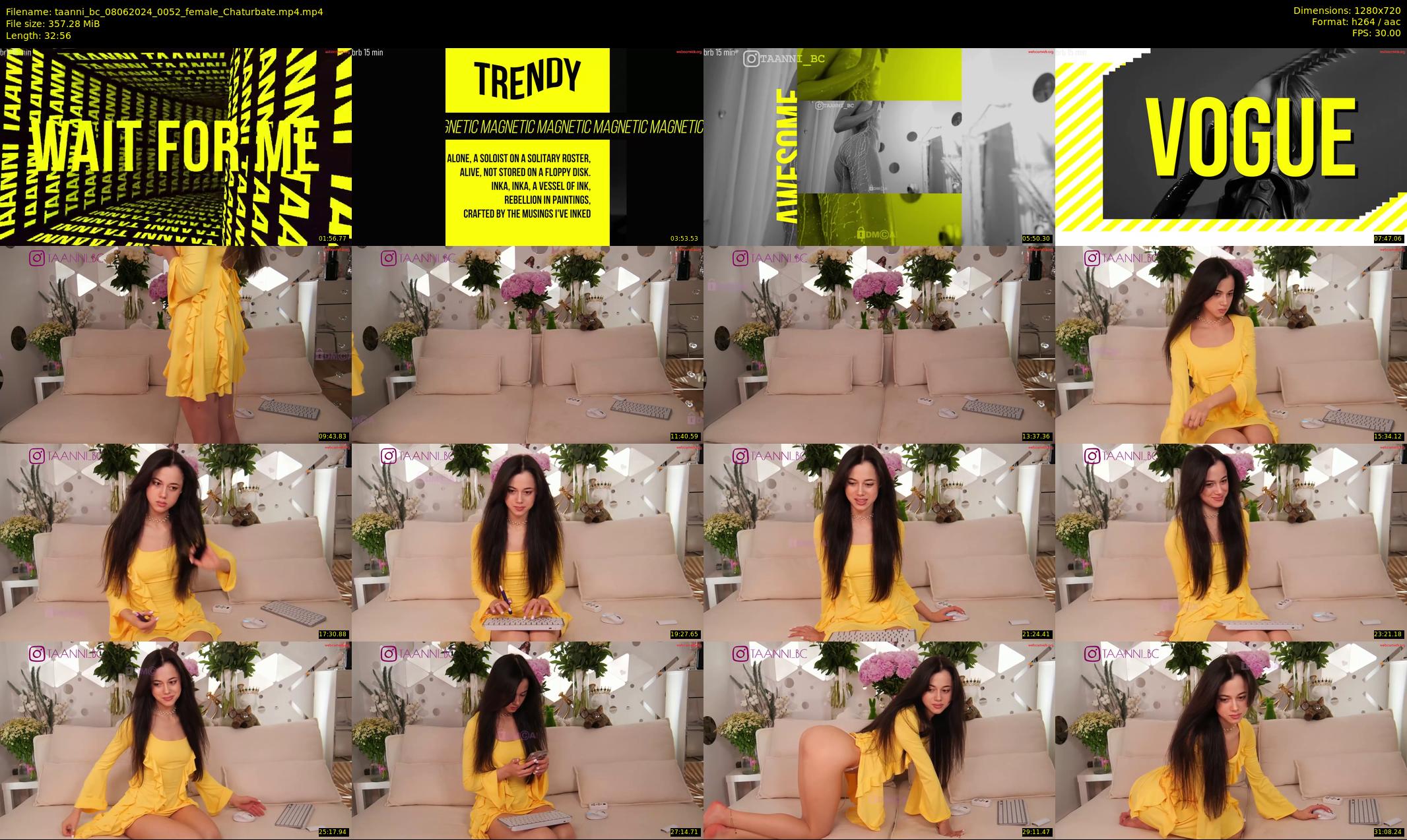 taanni_bc — 33 minute Chaturbate female cam show recording, 720p, Jun 8, 2024