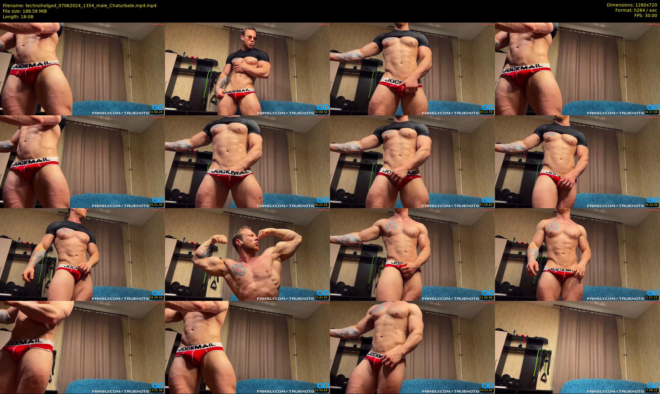 technohotgod — 19 minute Chaturbate male cam show recording, 720p, Jun 7, 2024