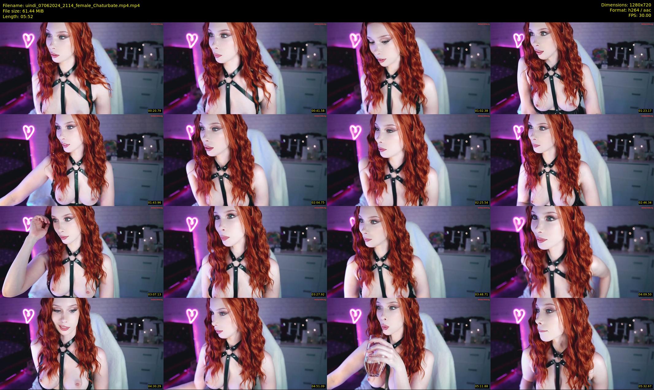 uindi — 6 minute Chaturbate female cam show recording, 720p, Jun 7, 2024