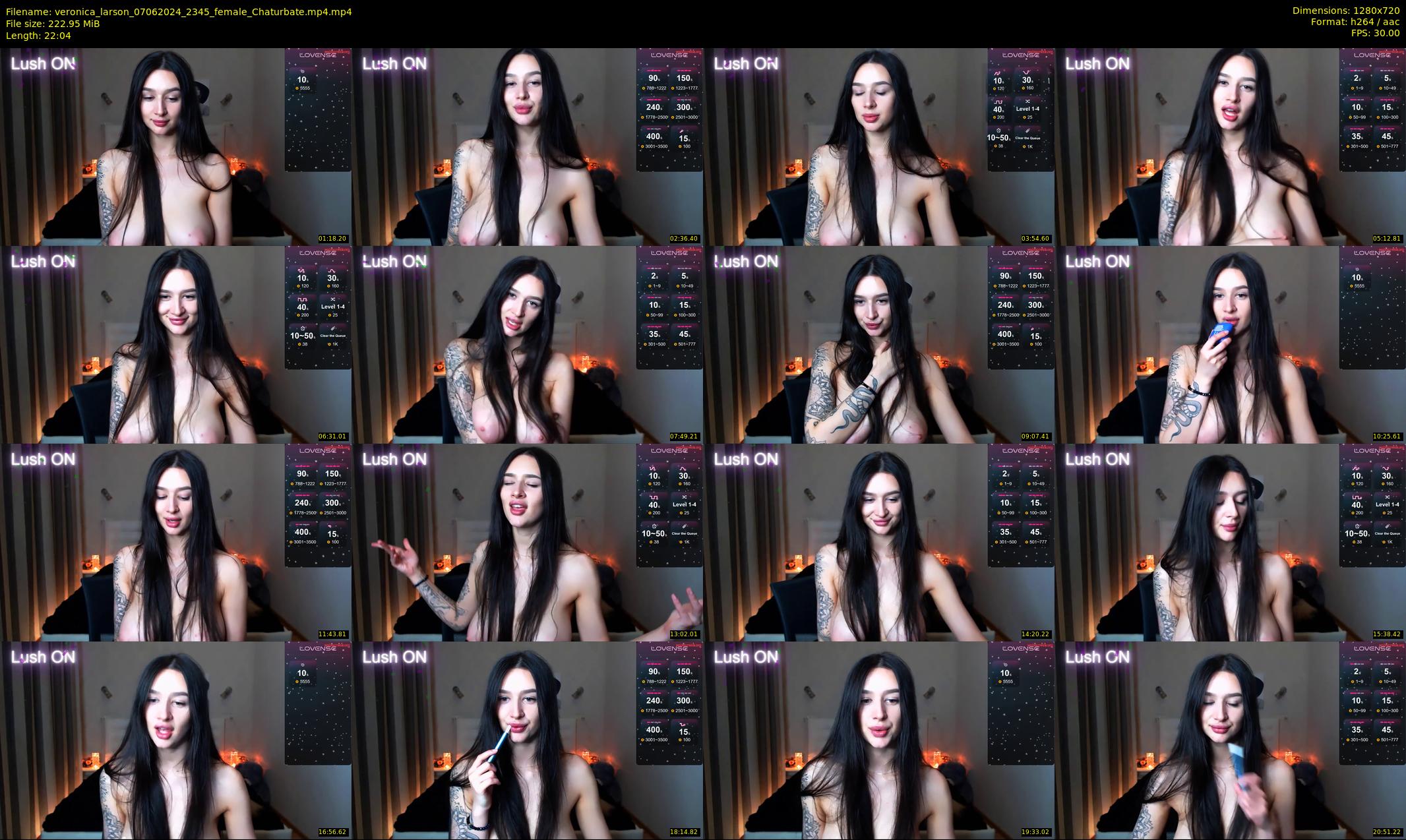 veronica_larson — 23 minute Chaturbate female cam show recording, 720p, Jun 7, 2024