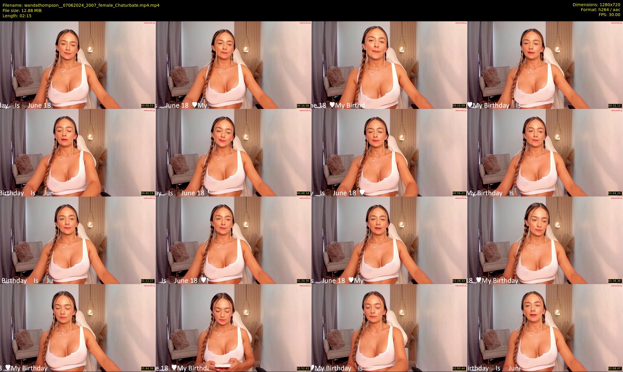 wandathompson_ — 3 minute Chaturbate female cam show recording, 720p, Jun 7, 2024