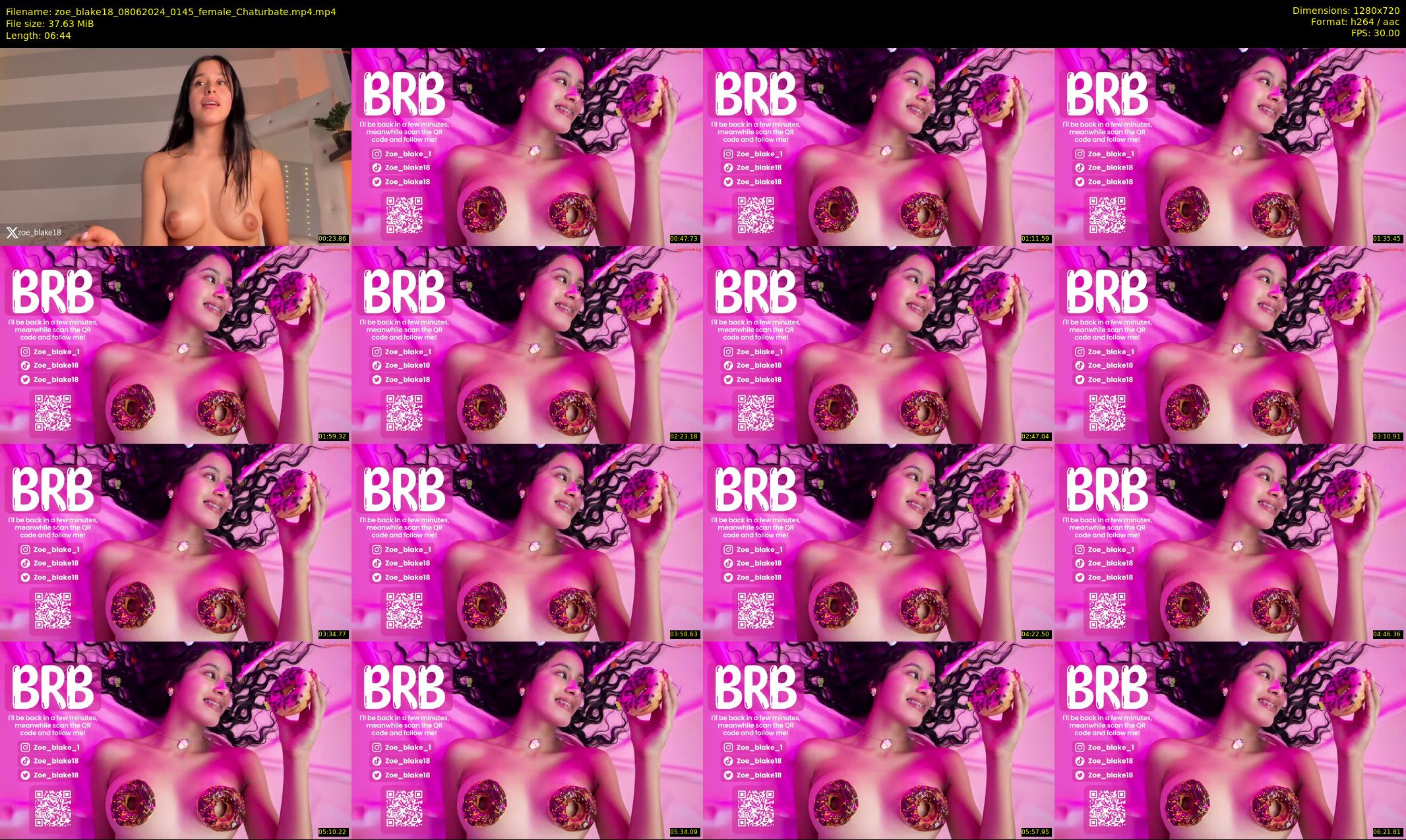 zoe_blake18 — 7 minute Chaturbate female cam show recording, 720p, Jun 8, 2024