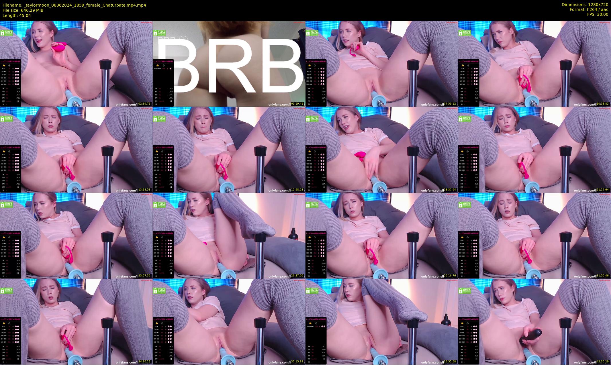 _taylormoon — 46 minute Chaturbate female cam show recording, 720p, Jun 8, 2024