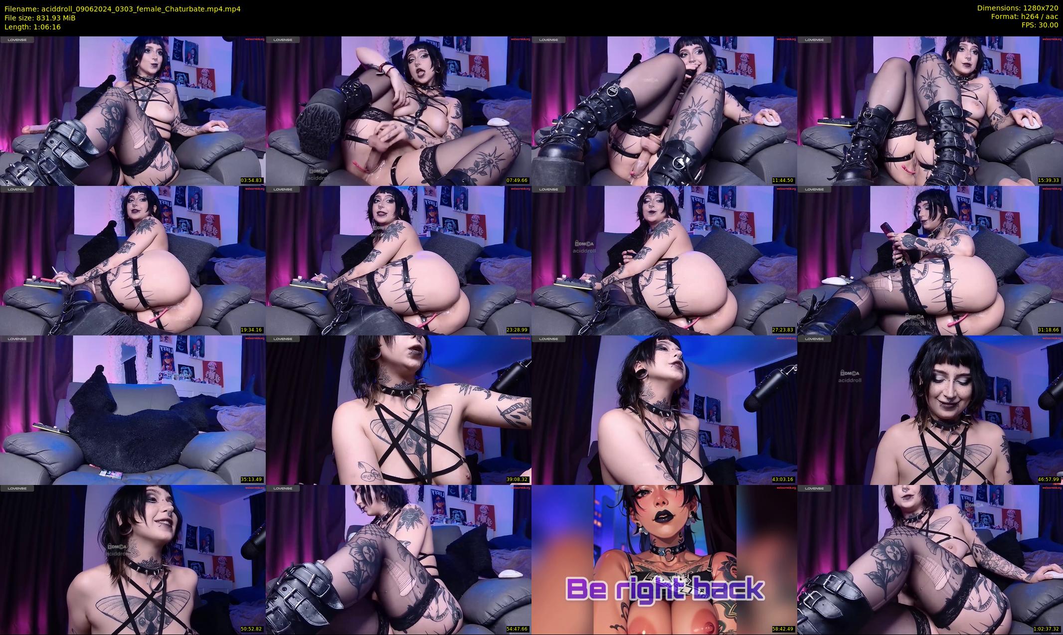 aciddroll — 67 minute Chaturbate female cam show recording, 720p, Jun 9, 2024