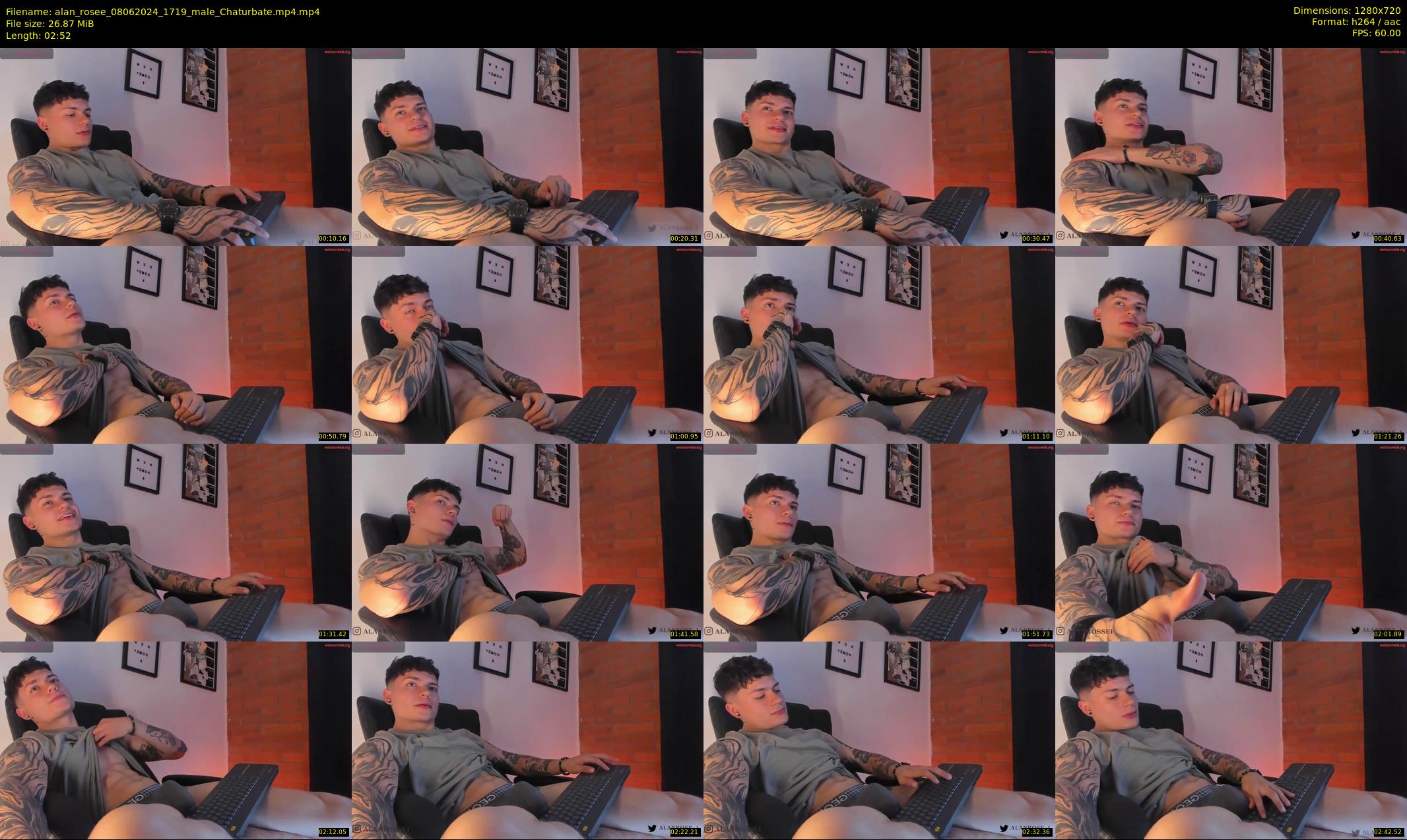 alan_rosee — 3 minute Chaturbate male cam show recording, 720p, Jun 8, 2024