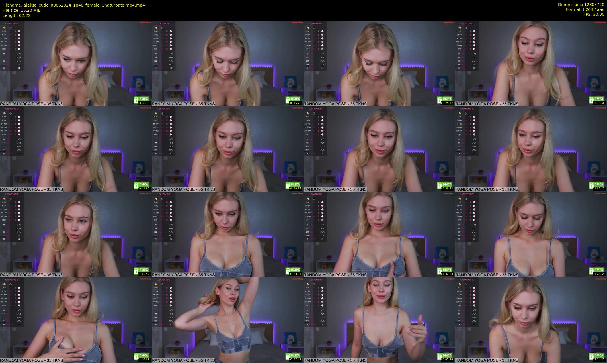 aleksa_cutie — 3 minute Chaturbate female cam show recording, 720p, Jun 8, 2024