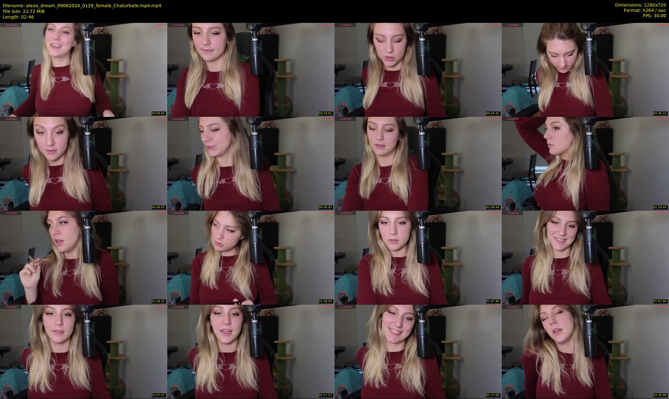 alexa_dream — 3 minute Chaturbate female cam show recording, 720p, Jun 9, 2024