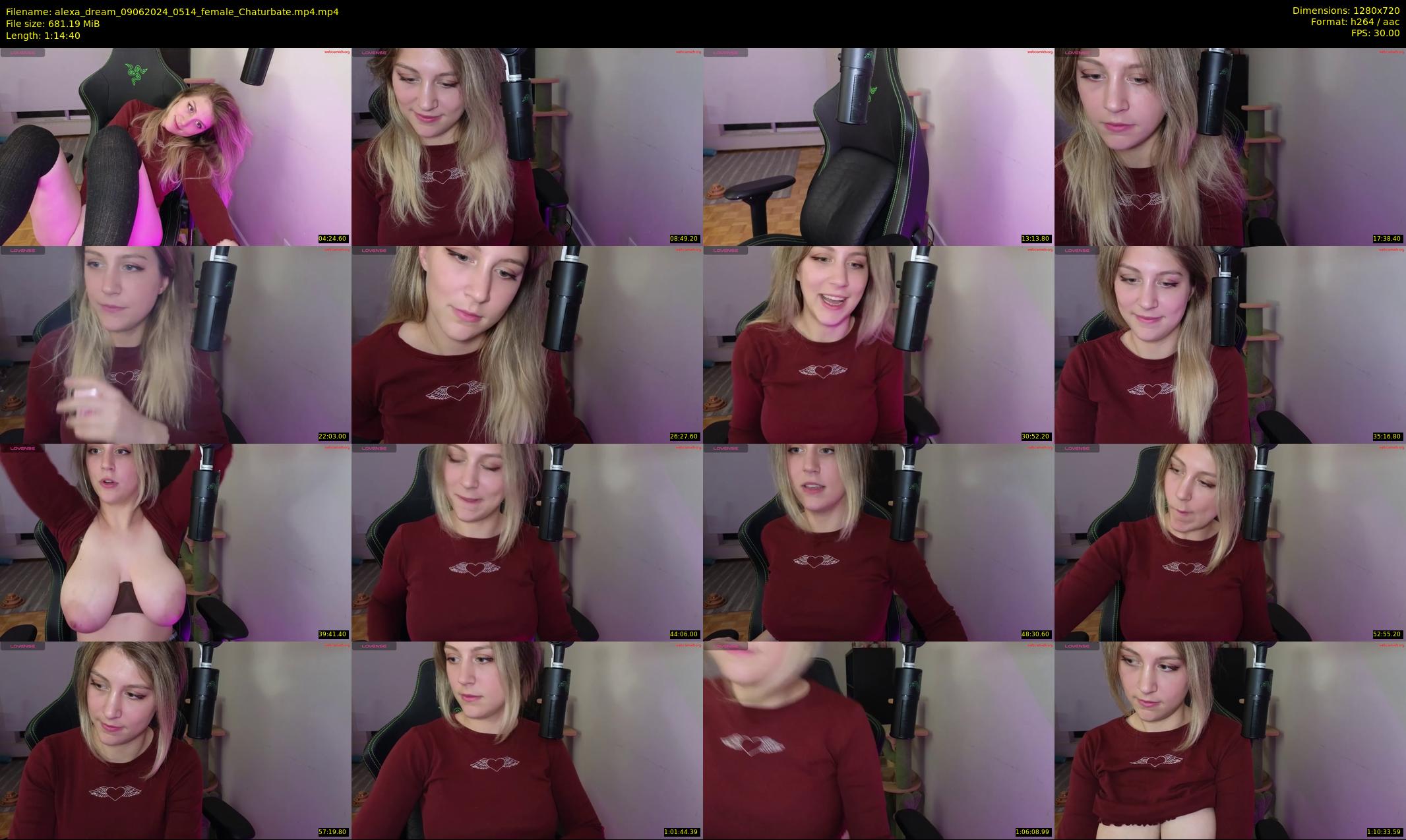 alexa_dream — 75 minute Chaturbate female cam show recording, 720p, Jun 9, 2024