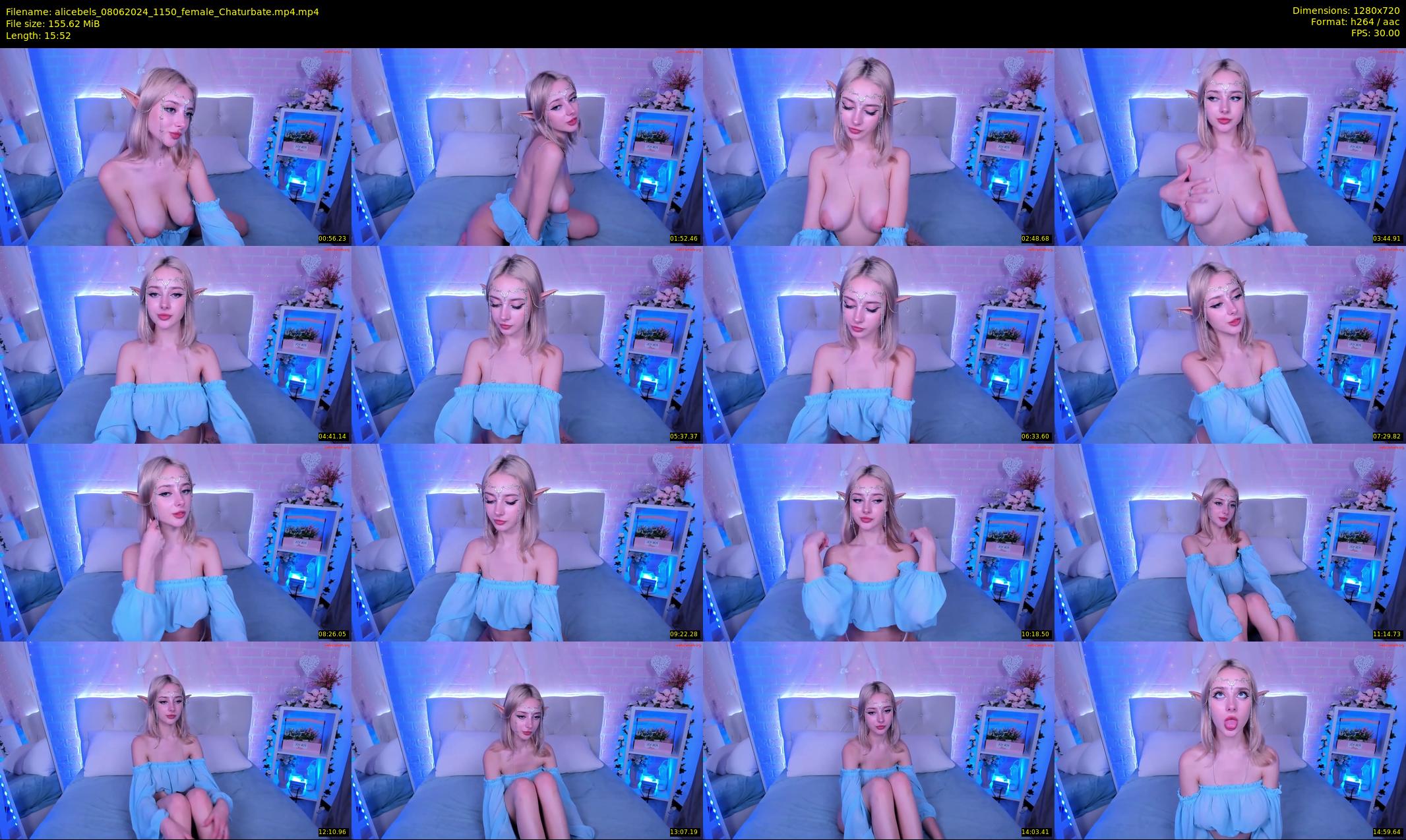 alicebels — 16 minute Chaturbate female cam show recording, 720p, Jun 8, 2024