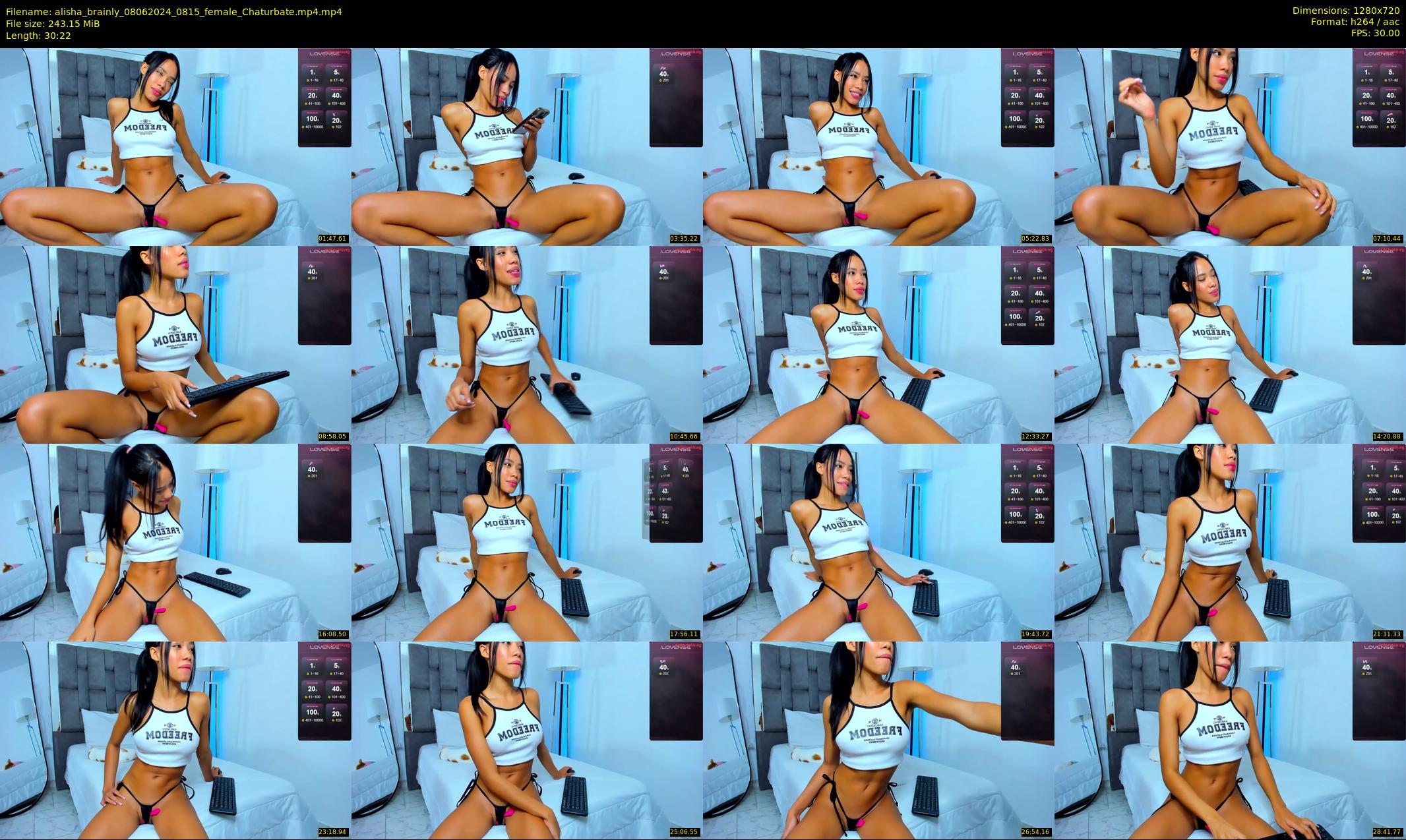 alisha_brainly — 31 minute Chaturbate female cam show recording, 720p, Jun 8, 2024