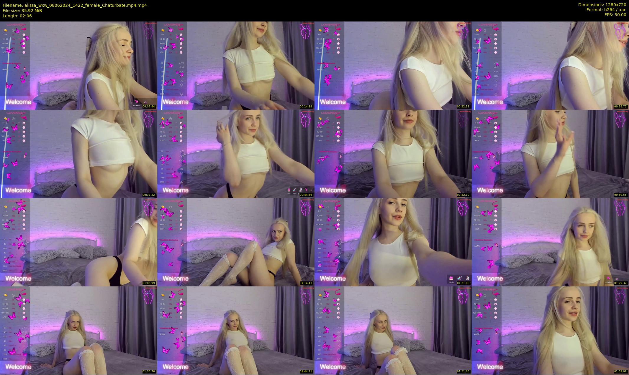 alissa_wxw — 3 minute Chaturbate female cam show recording, 720p, Jun 8, 2024