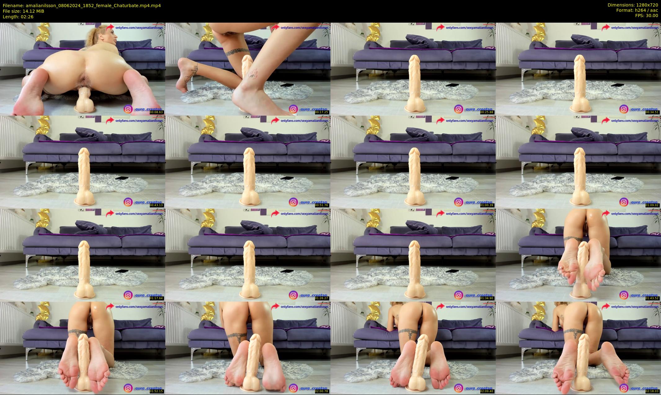 amalianilsson — 3 minute Chaturbate female cam show recording, 720p, Jun 8, 2024