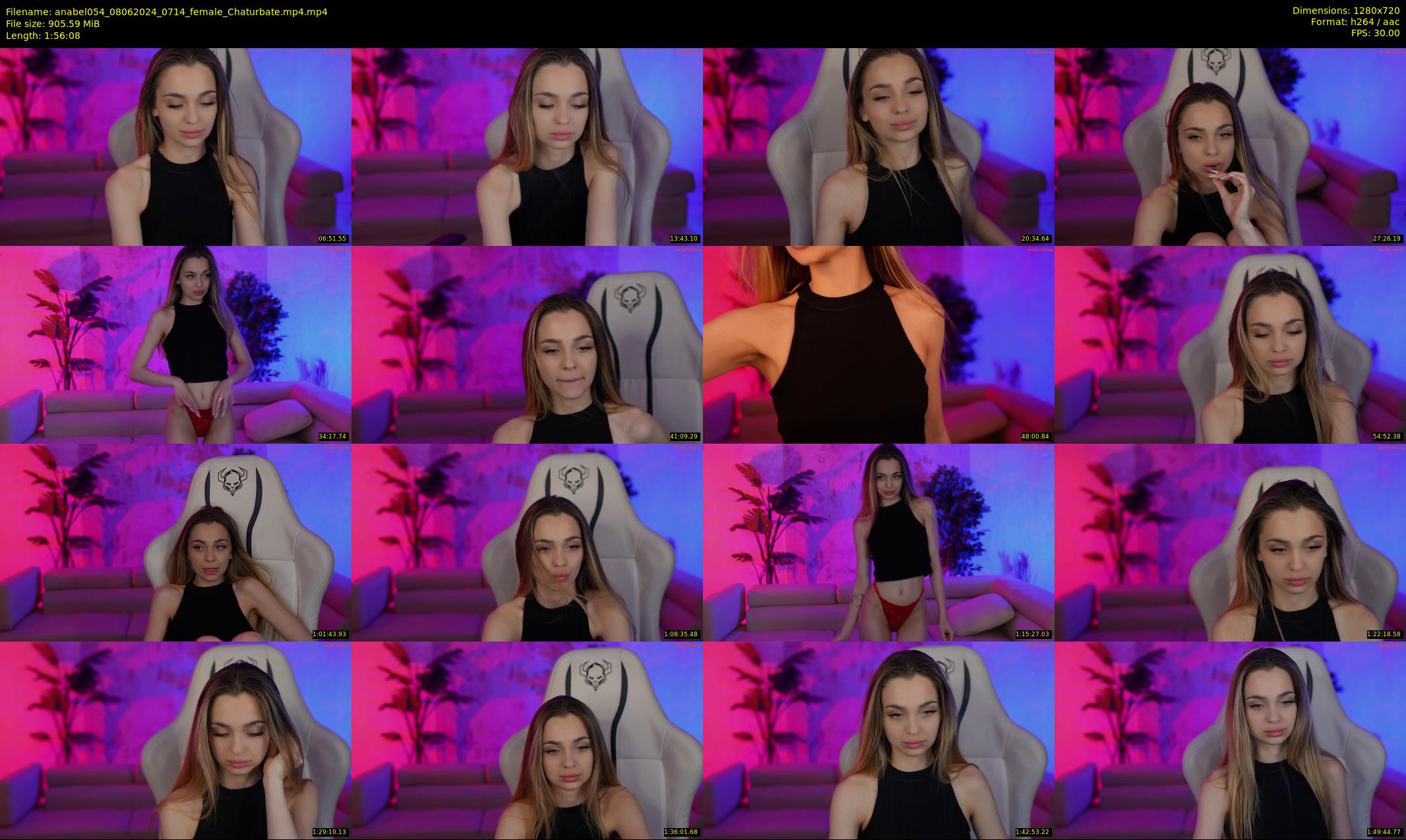 anabel054 — 117 minute Chaturbate female cam show recording, 720p, Jun 8, 2024