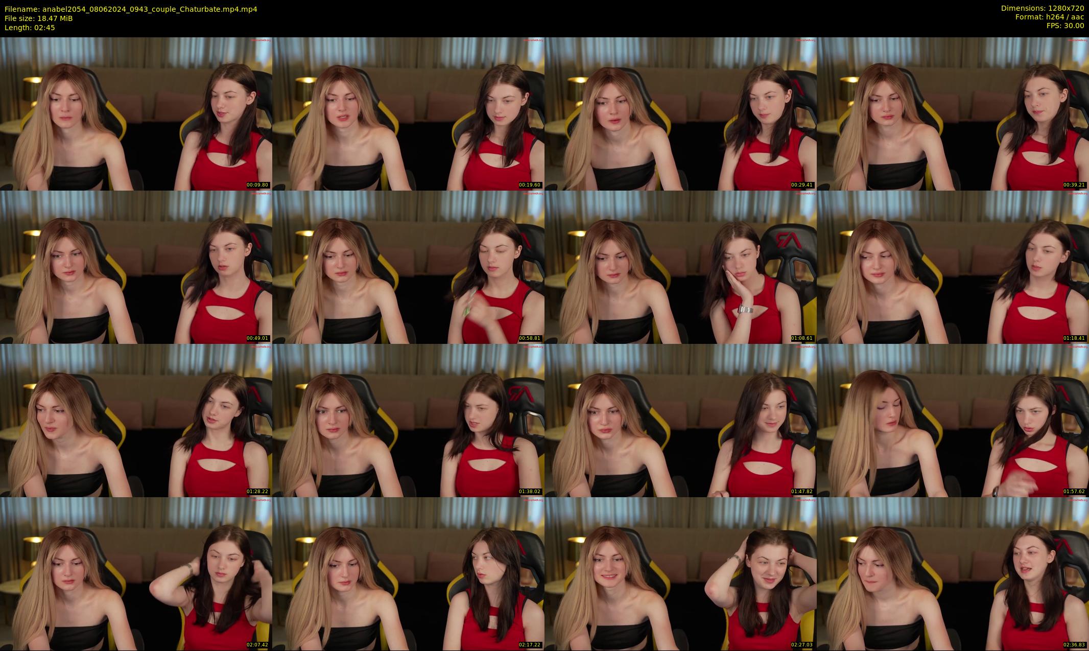anabel2054 — 3 minute Chaturbate female cam show recording, 720p, Jun 8, 2024