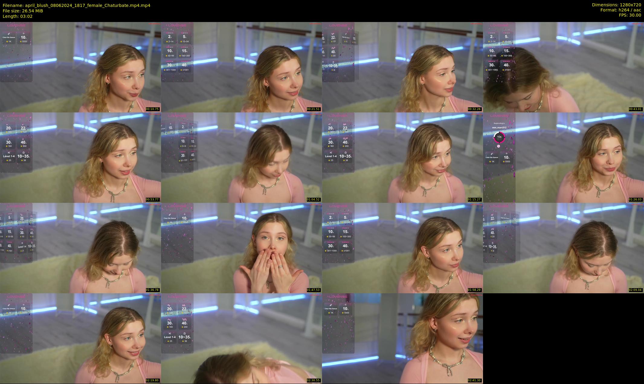 april_blush — 4 minute Chaturbate female cam show recording, 720p, Jun 8, 2024