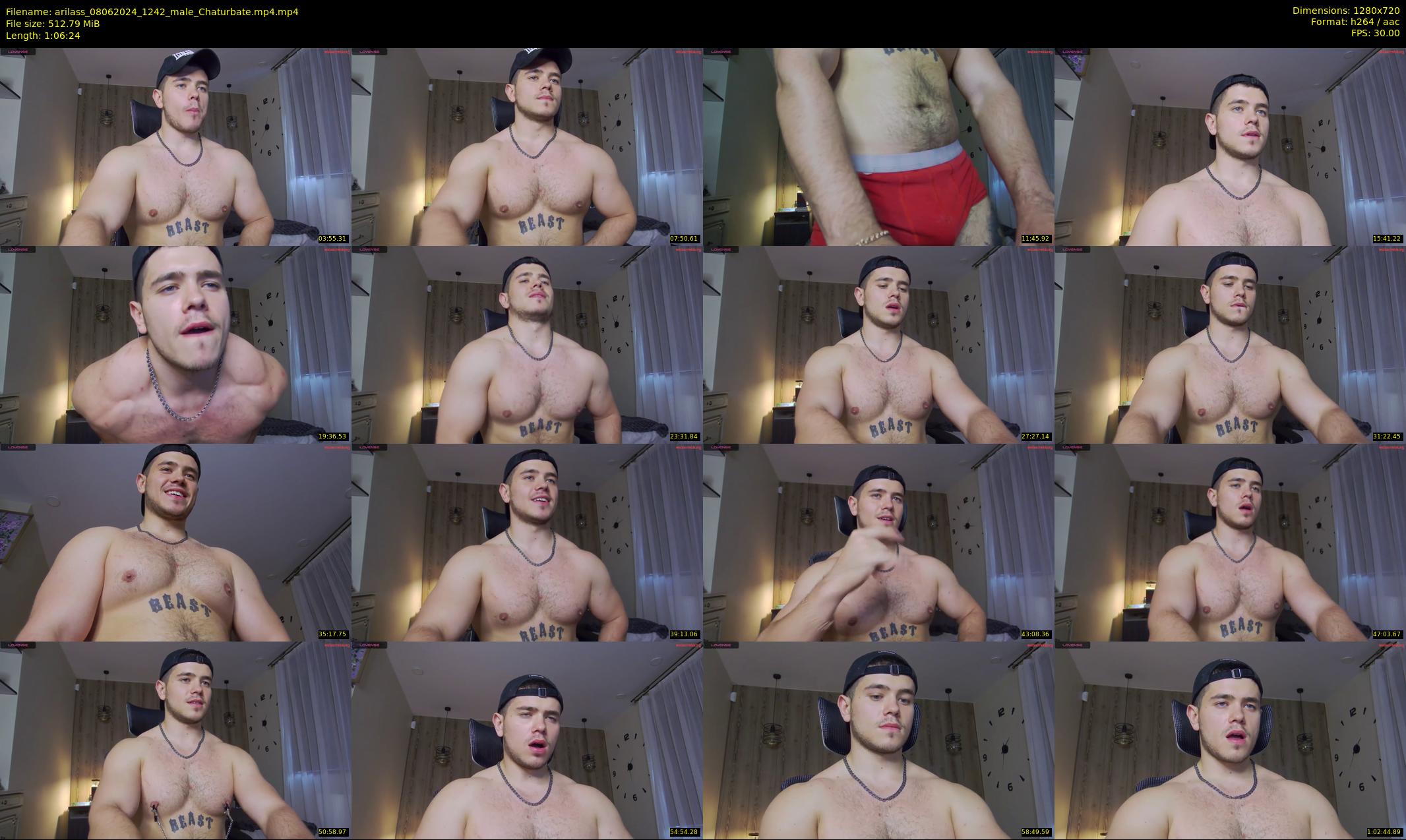 arilass — 67 minute Chaturbate male cam show recording, 720p, Jun 8, 2024
