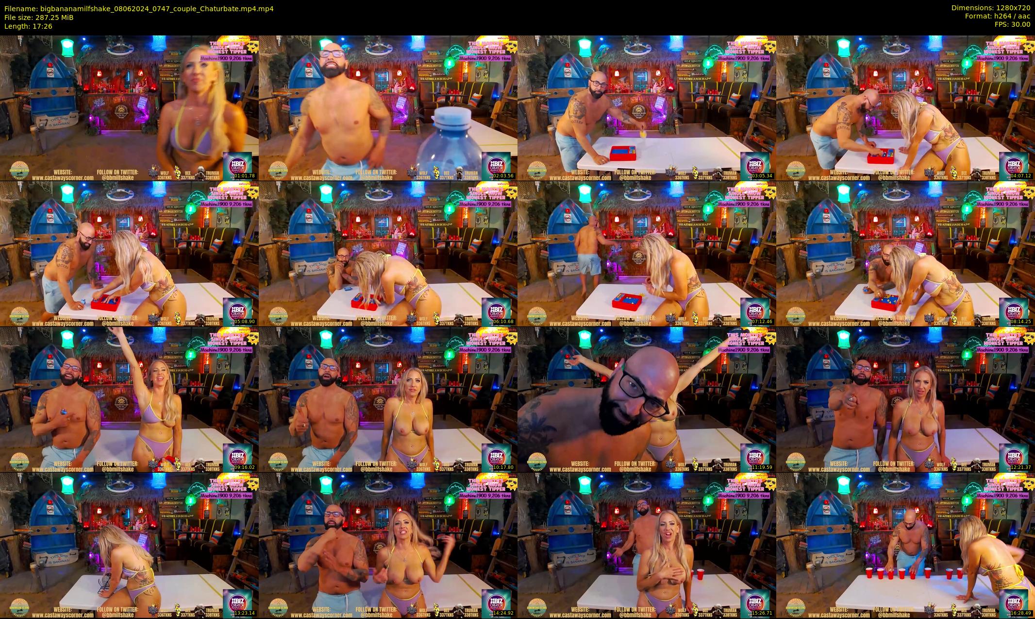 bigbananamilfshake — 18 minute Chaturbate couple cam show recording, 720p, Jun 8, 2024