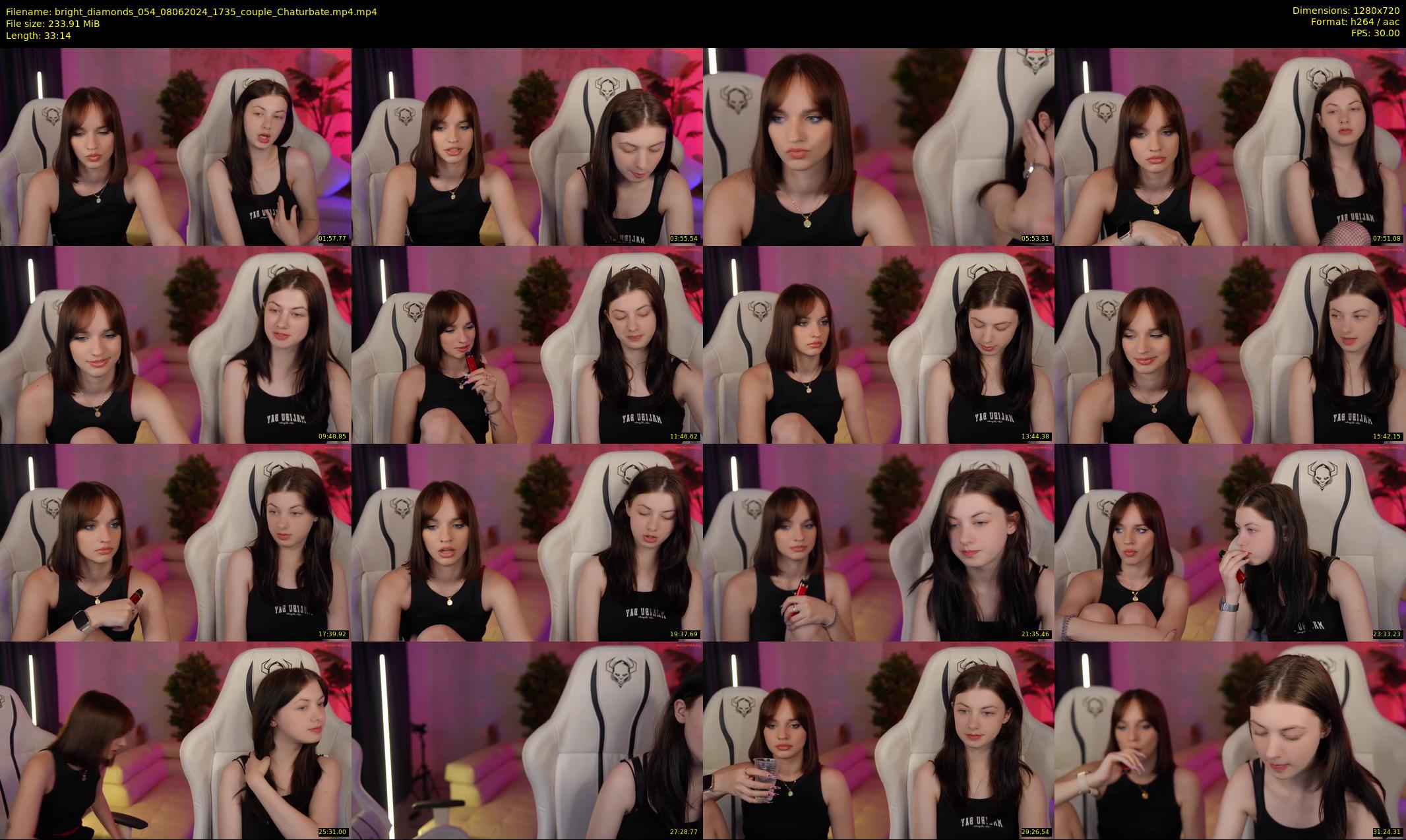 bright_diamonds_054 — 34 minute Chaturbate couple cam show recording, 720p, Jun 8, 2024