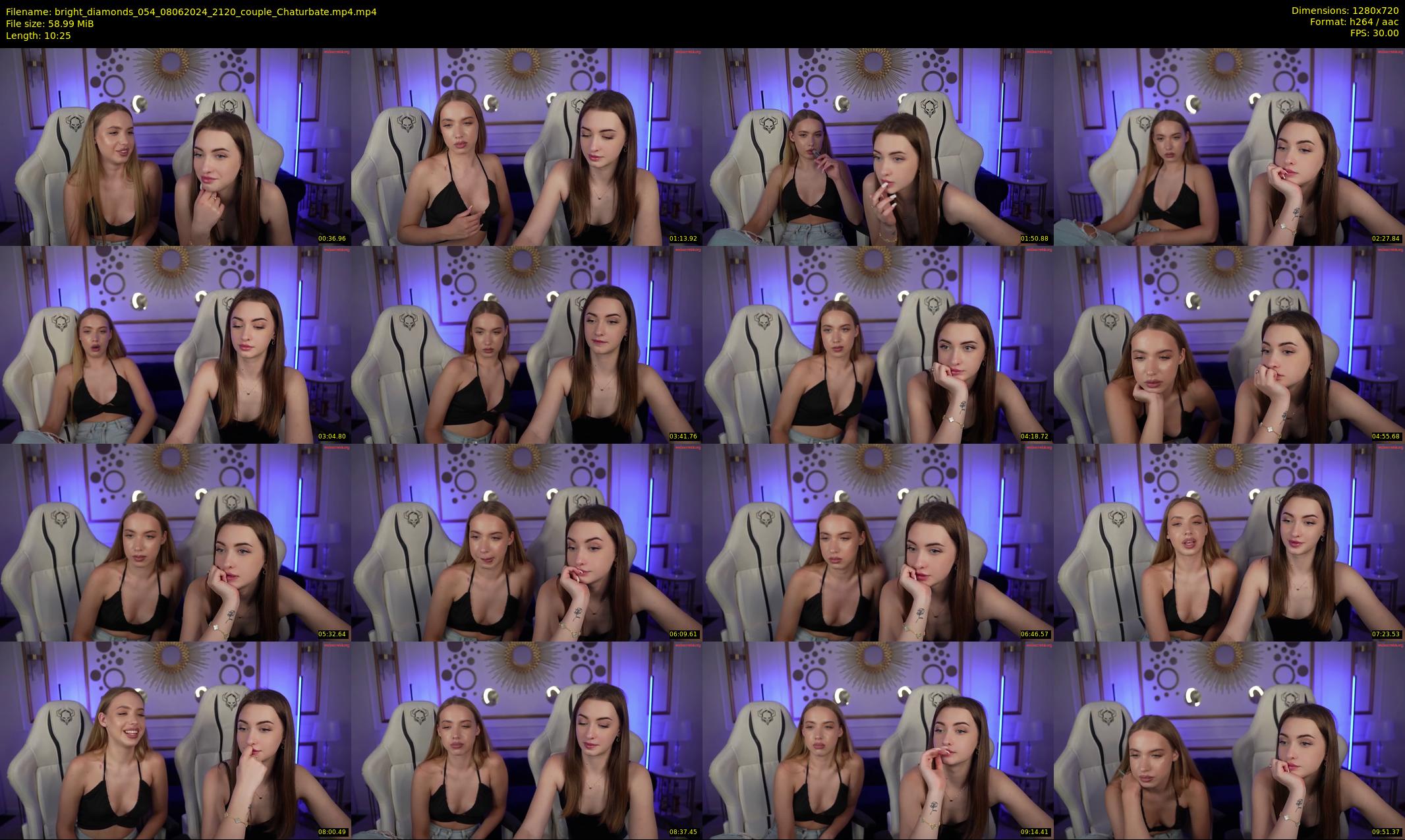 bright_diamonds_054 — 11 minute Chaturbate couple cam show recording, 720p, Jun 8, 2024