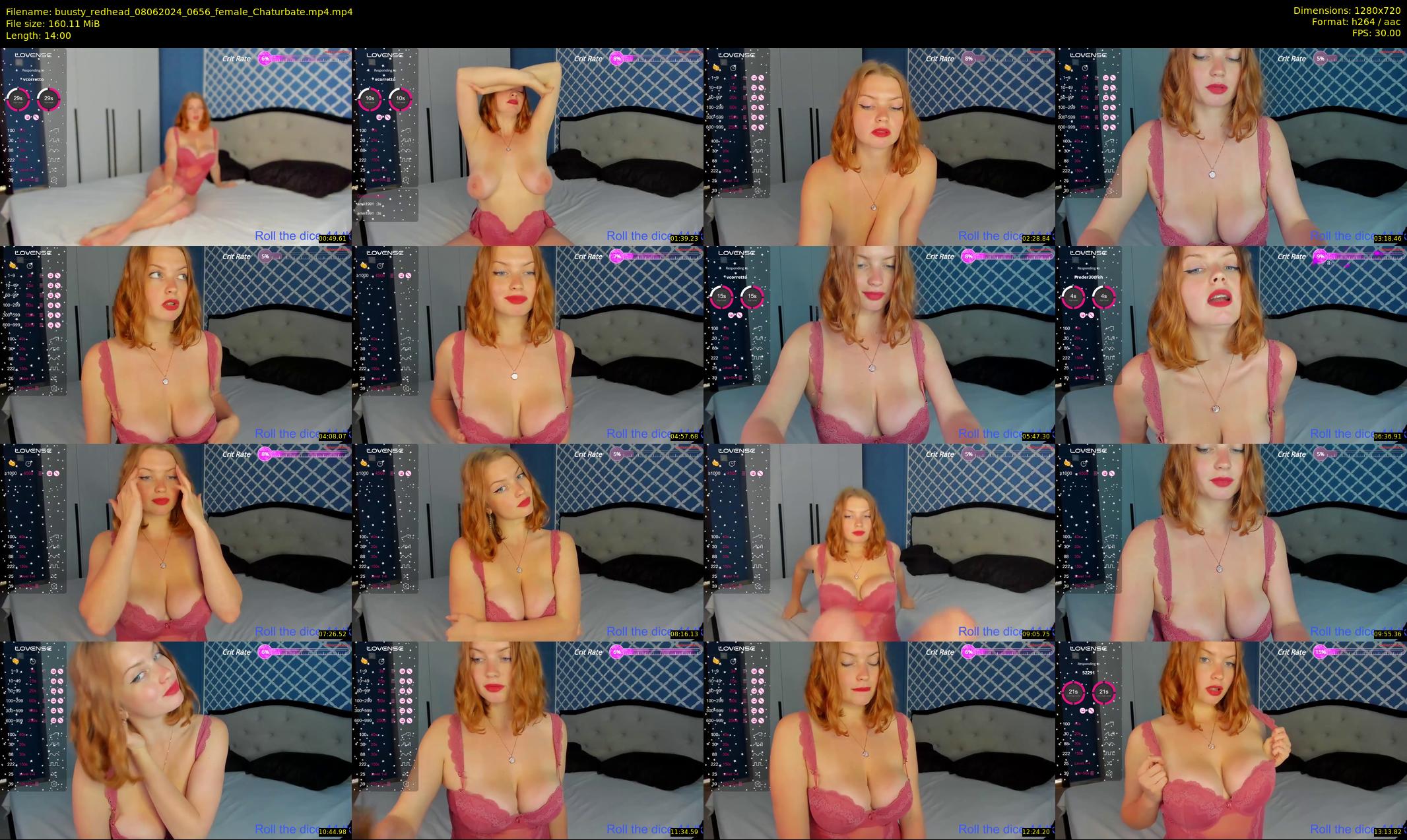 buusty_redhead — 14 minute Chaturbate female cam show recording, 720p, Jun 8, 2024