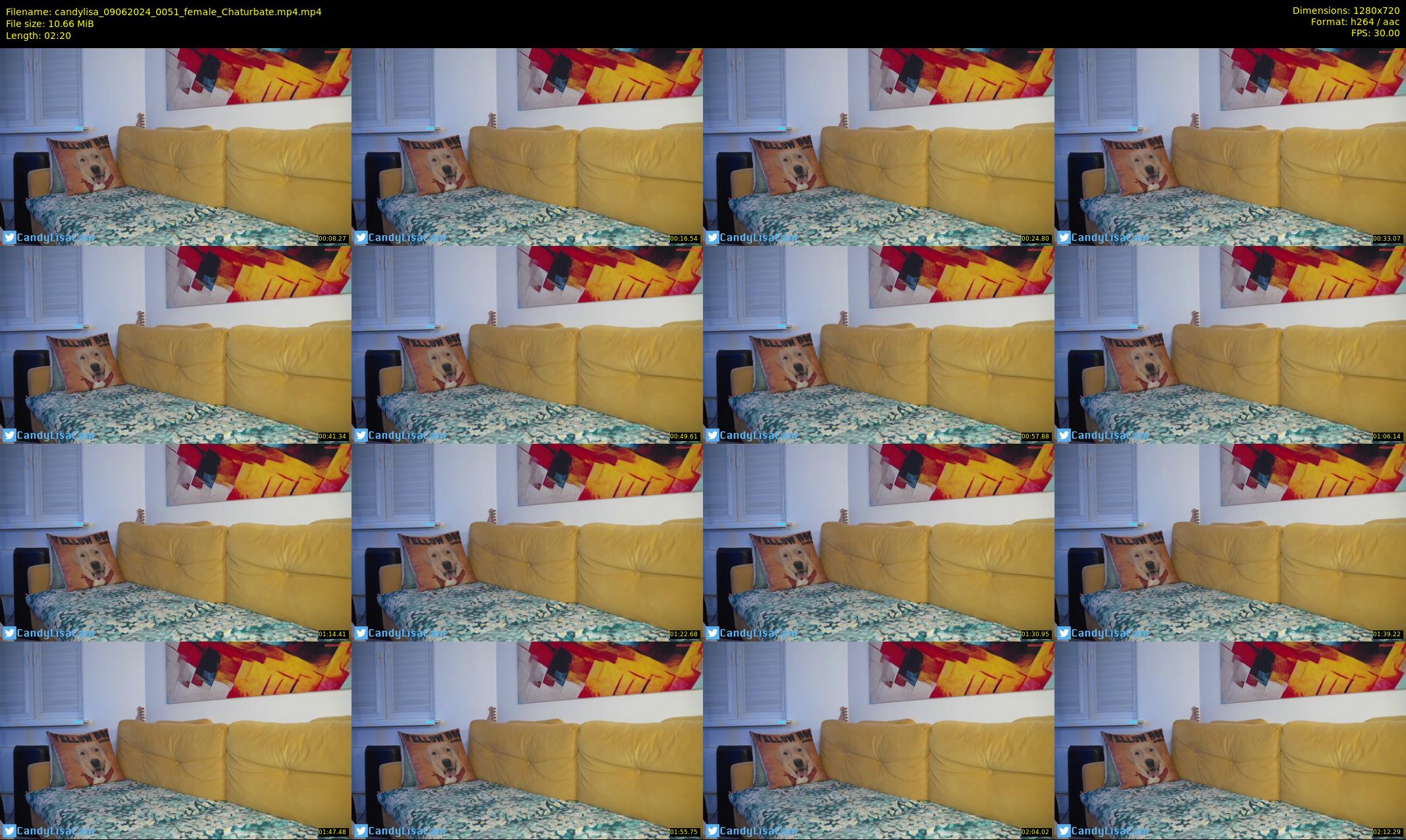 candylisa — 3 minute Chaturbate female cam show recording, 720p, Jun 9, 2024