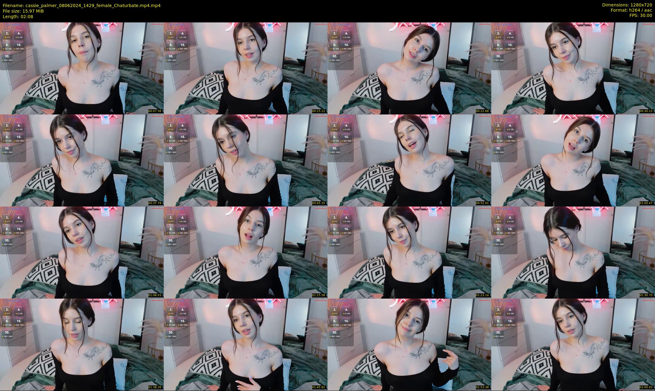 cassie_palmer — 3 minute Chaturbate female cam show recording, 720p, Jun 8, 2024