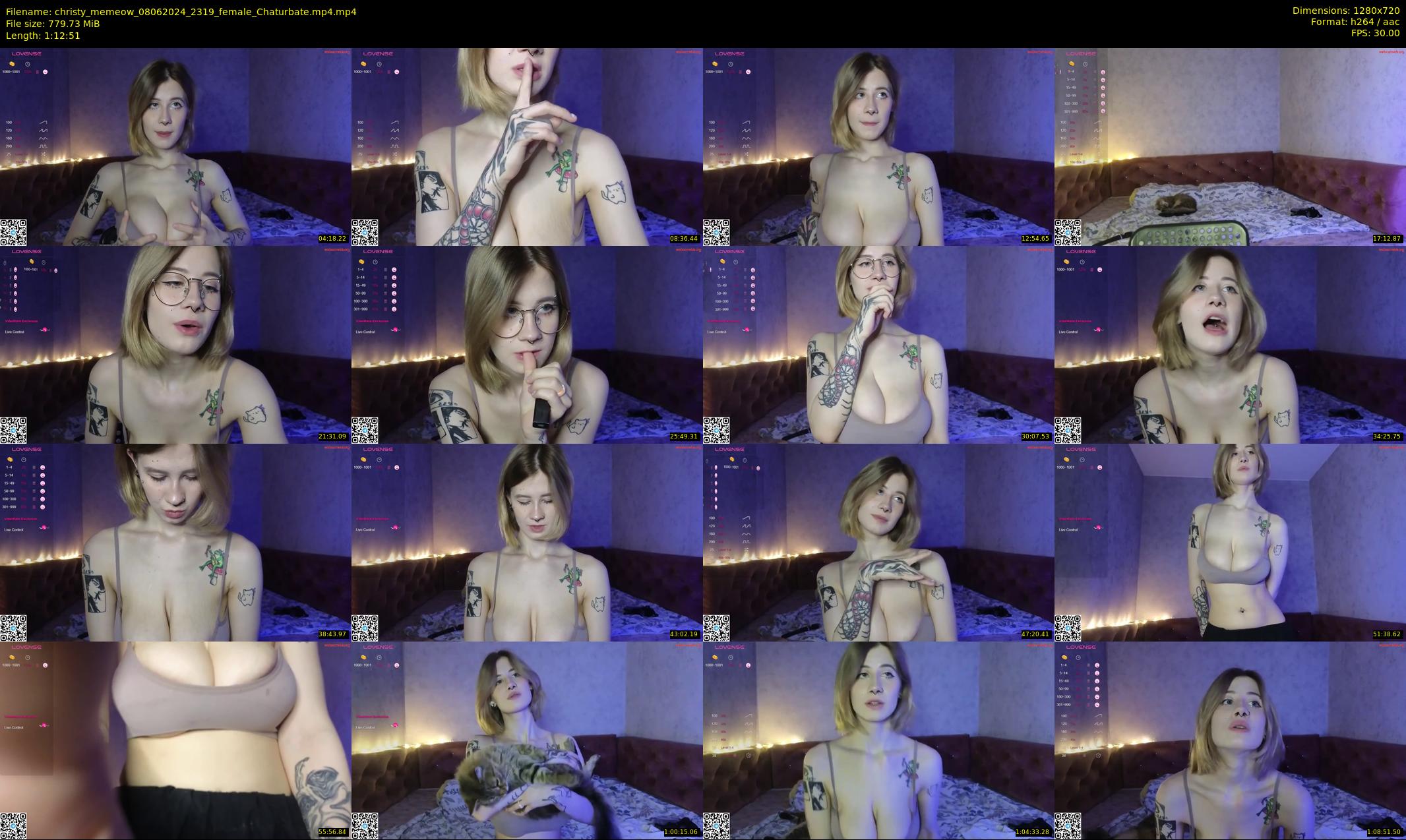 christy_memeow — 73 minute Chaturbate female cam show recording, 720p, Jun 8, 2024