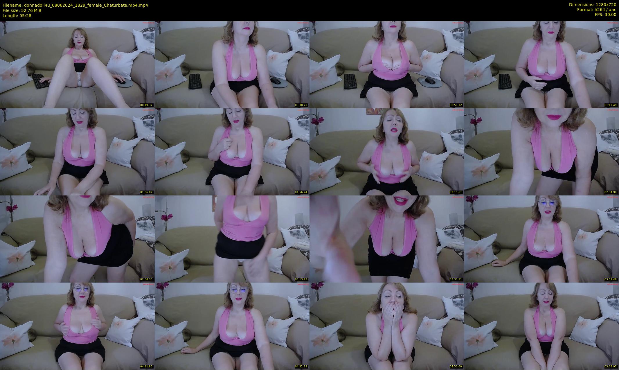 donnadoll4u — 6 minute Chaturbate female cam show recording, 720p, Jun 8, 2024