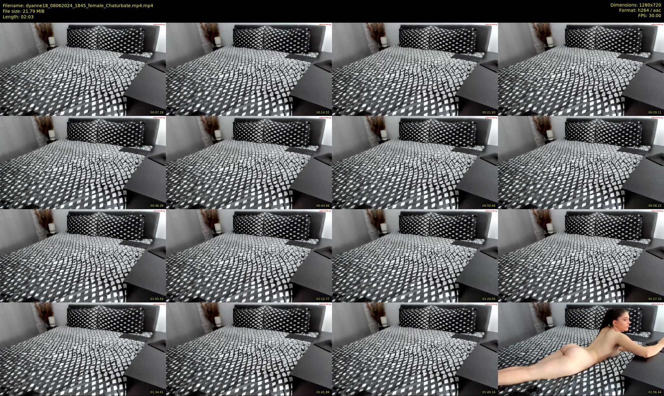 dyanne18 — 3 minute Chaturbate female cam show recording, 720p, Jun 8, 2024