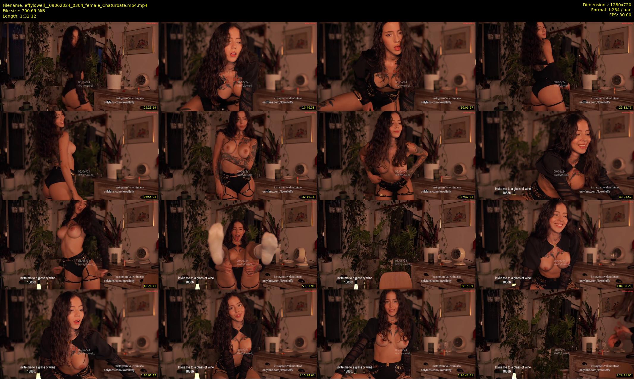 effylowell_ — 92 minute Chaturbate female cam show recording, 720p, Jun 9, 2024
