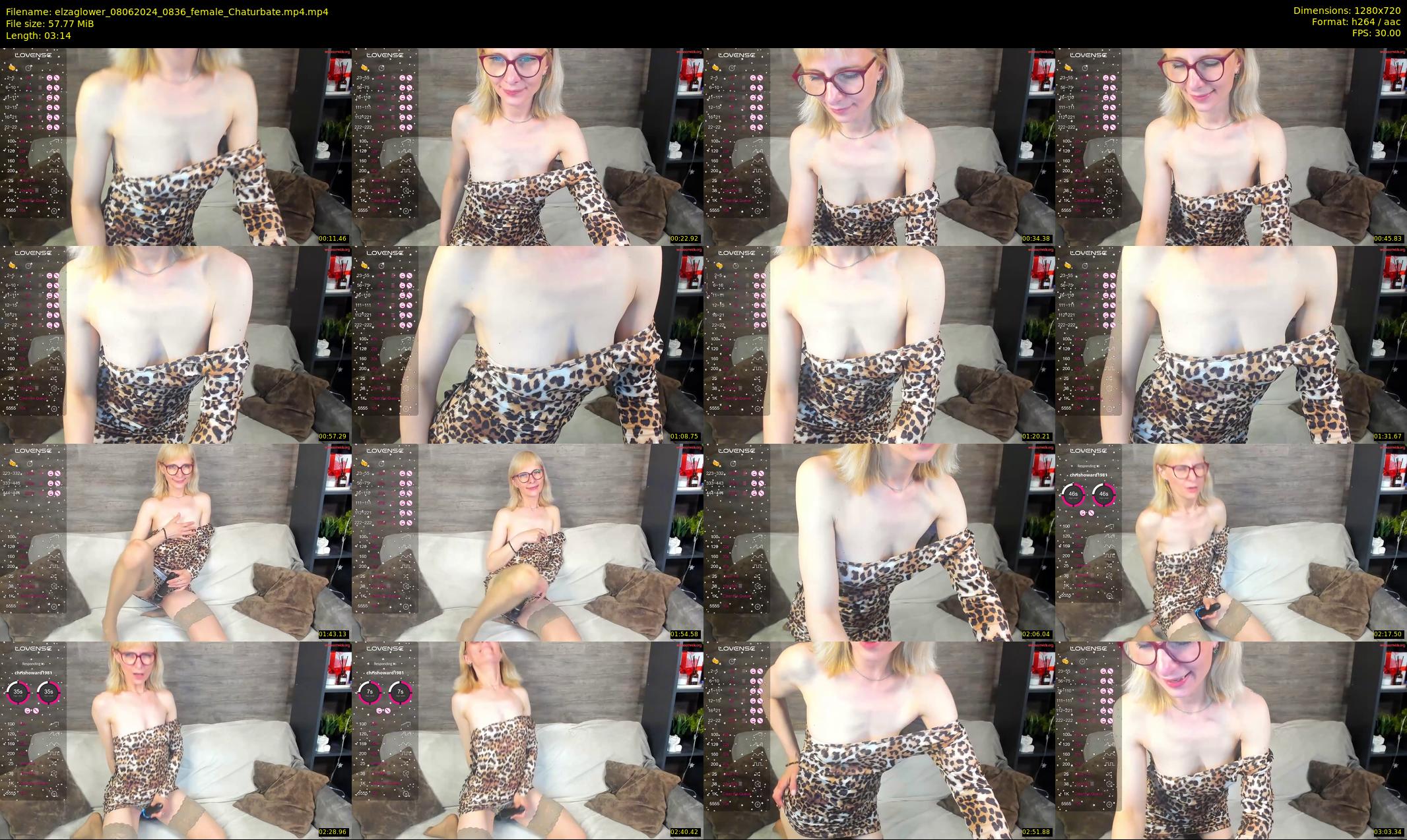 elzaglower — 4 minute Chaturbate female cam show recording, 720p, Jun 8, 2024