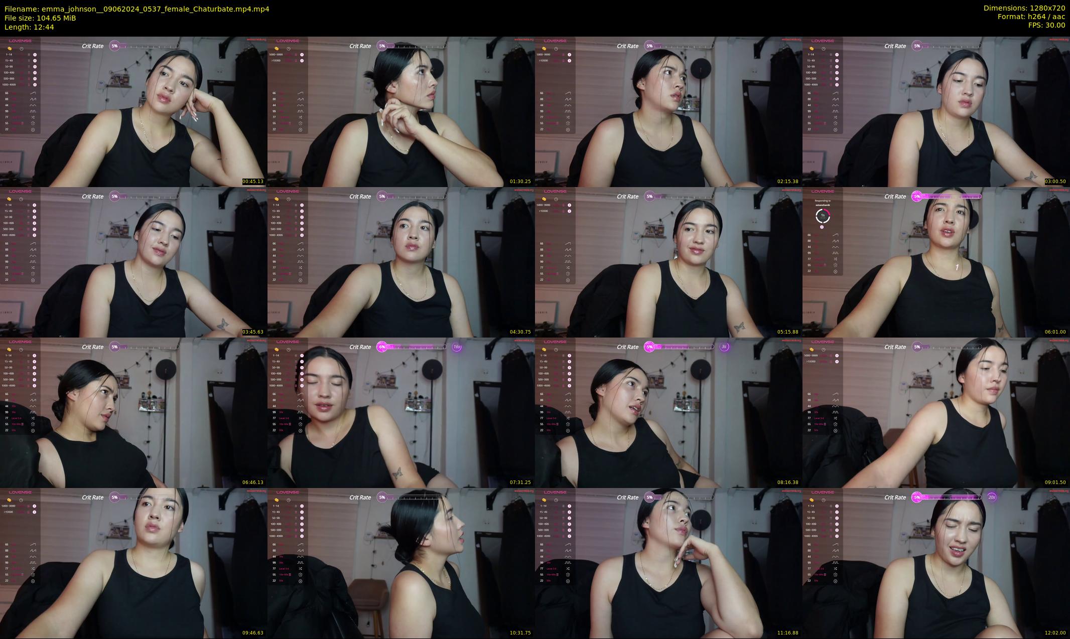 emma_johnson_ — 13 minute Chaturbate female cam show recording, 720p, Jun 9, 2024