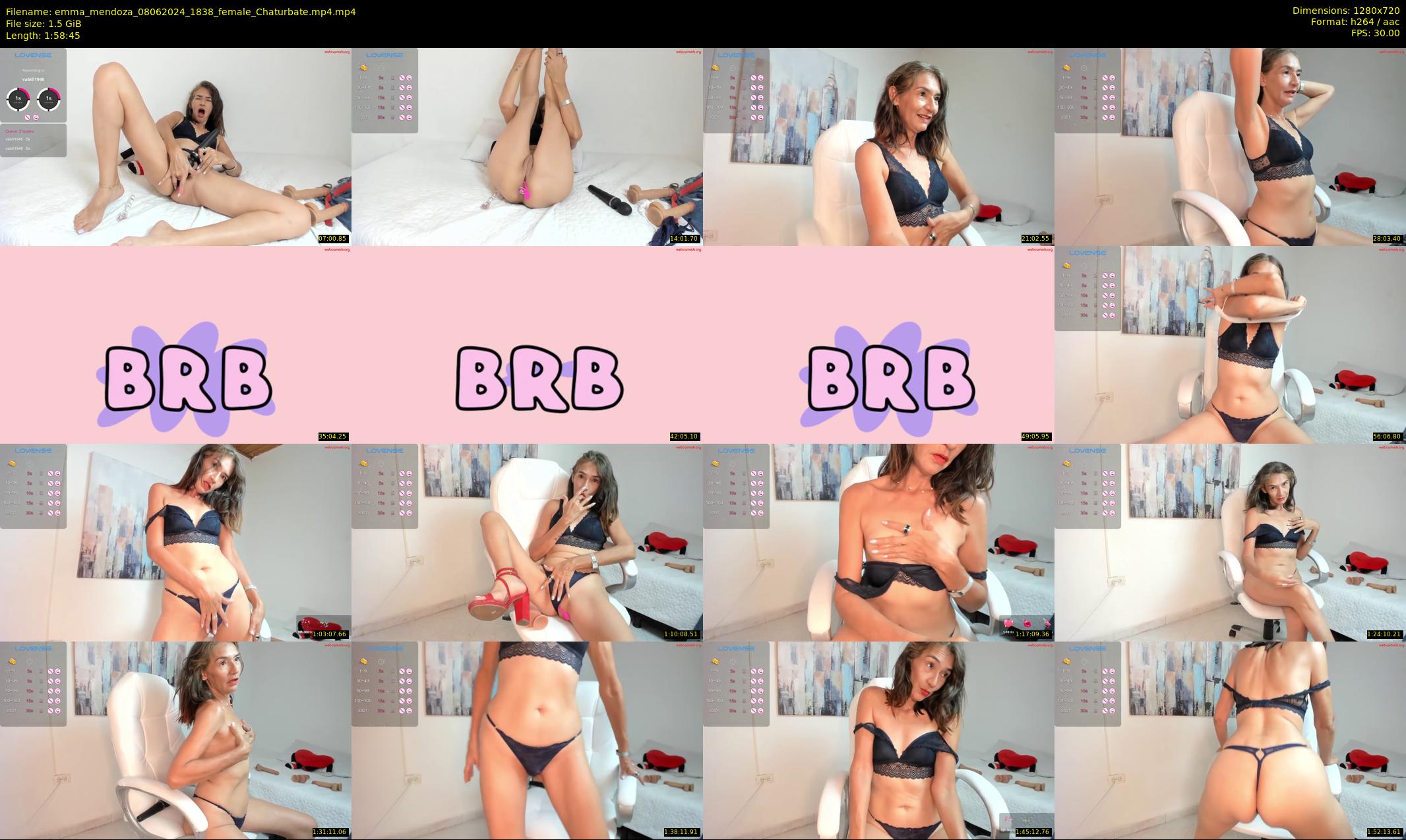 emma_mendoza — 119 minute Chaturbate female cam show recording, 720p, Jun 8, 2024