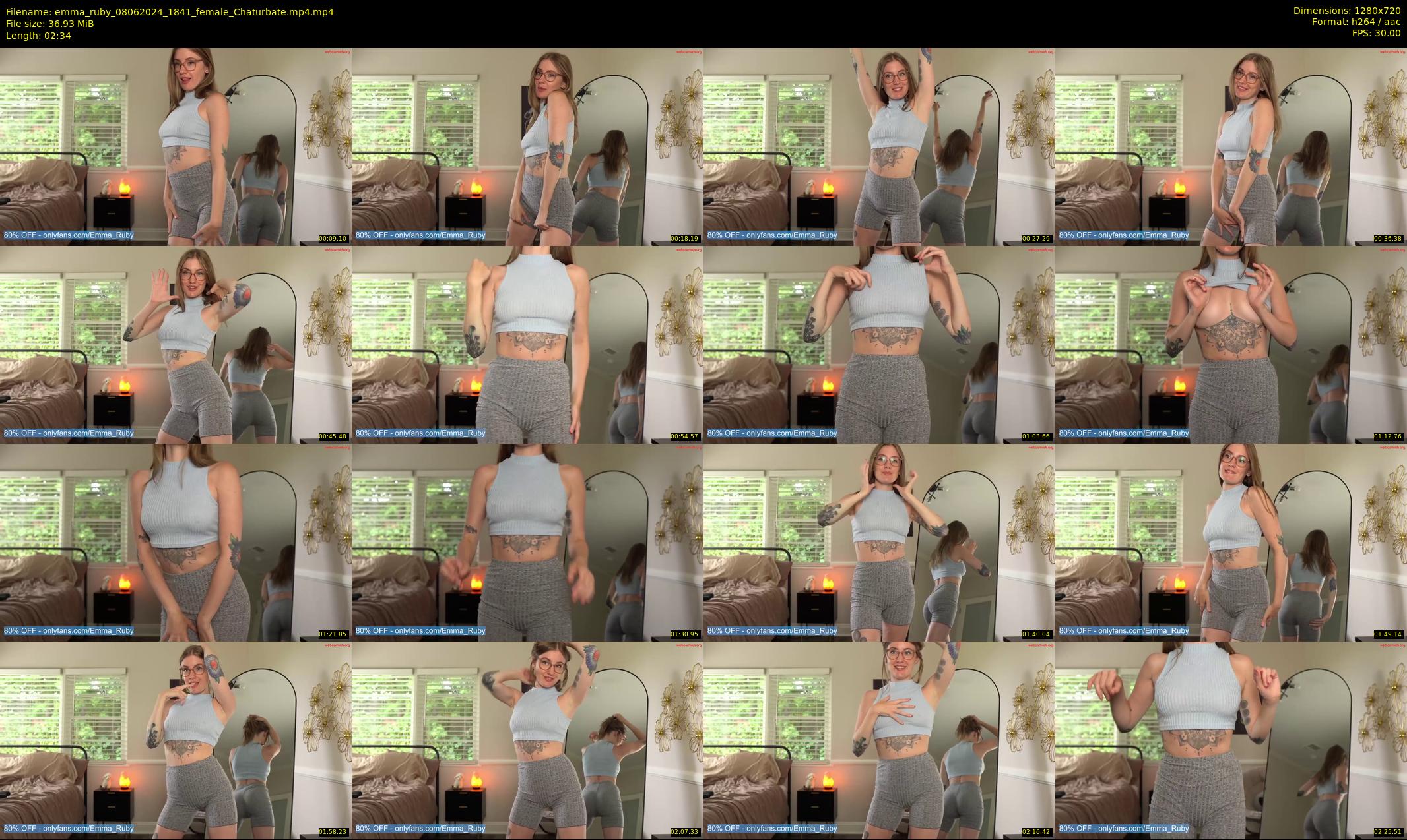 emma_ruby — 3 minute Chaturbate female cam show recording, 720p, Jun 8, 2024