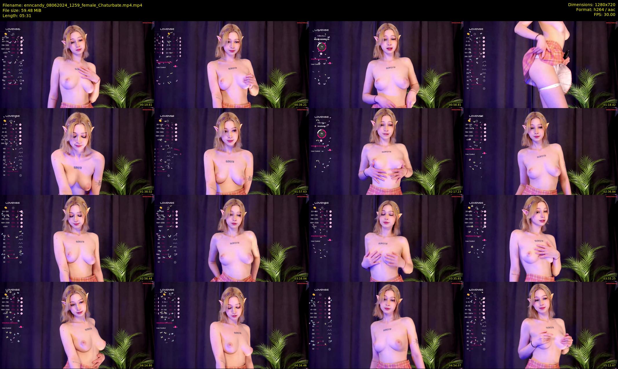 enncandy — 6 minute Chaturbate female cam show recording, 720p, Jun 8, 2024