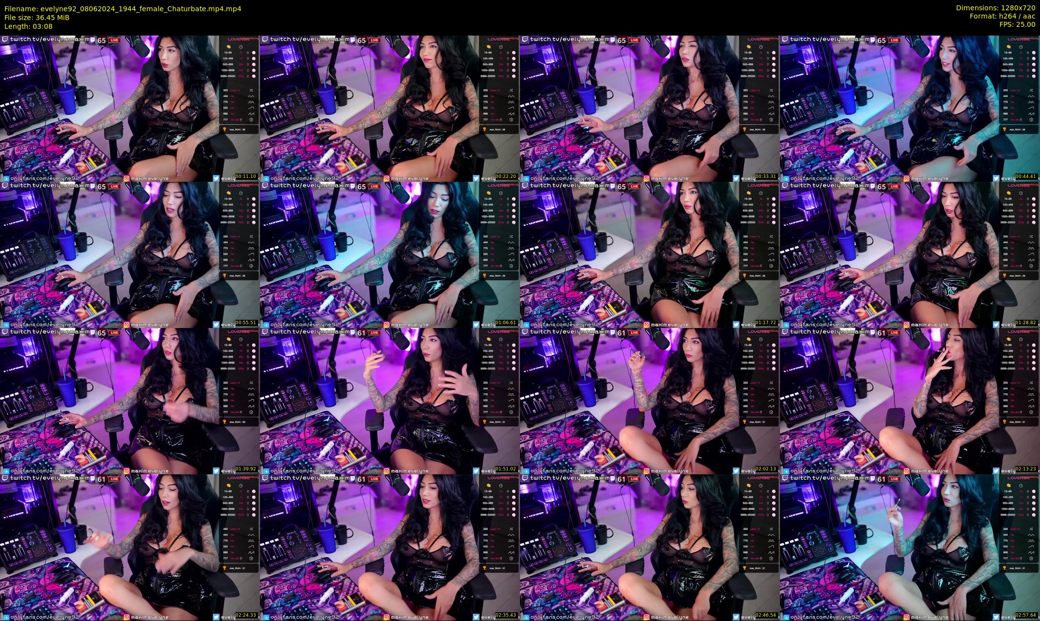 evelyne92 — 4 minute Chaturbate female cam show recording, 720p, Jun 8, 2024